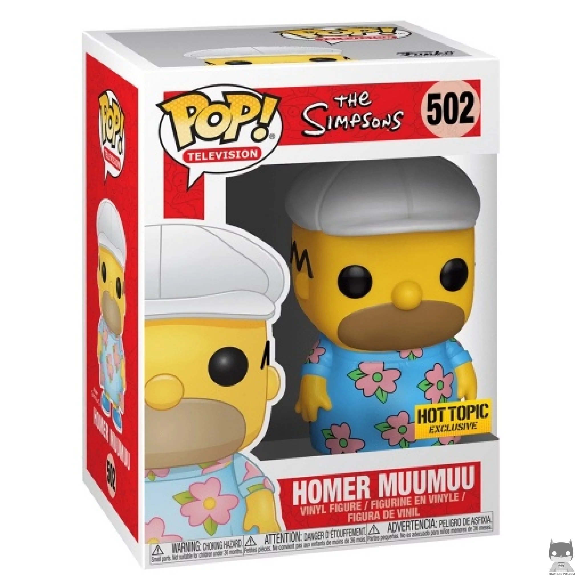 Homer Muumuu Funko Pop! figure in its box