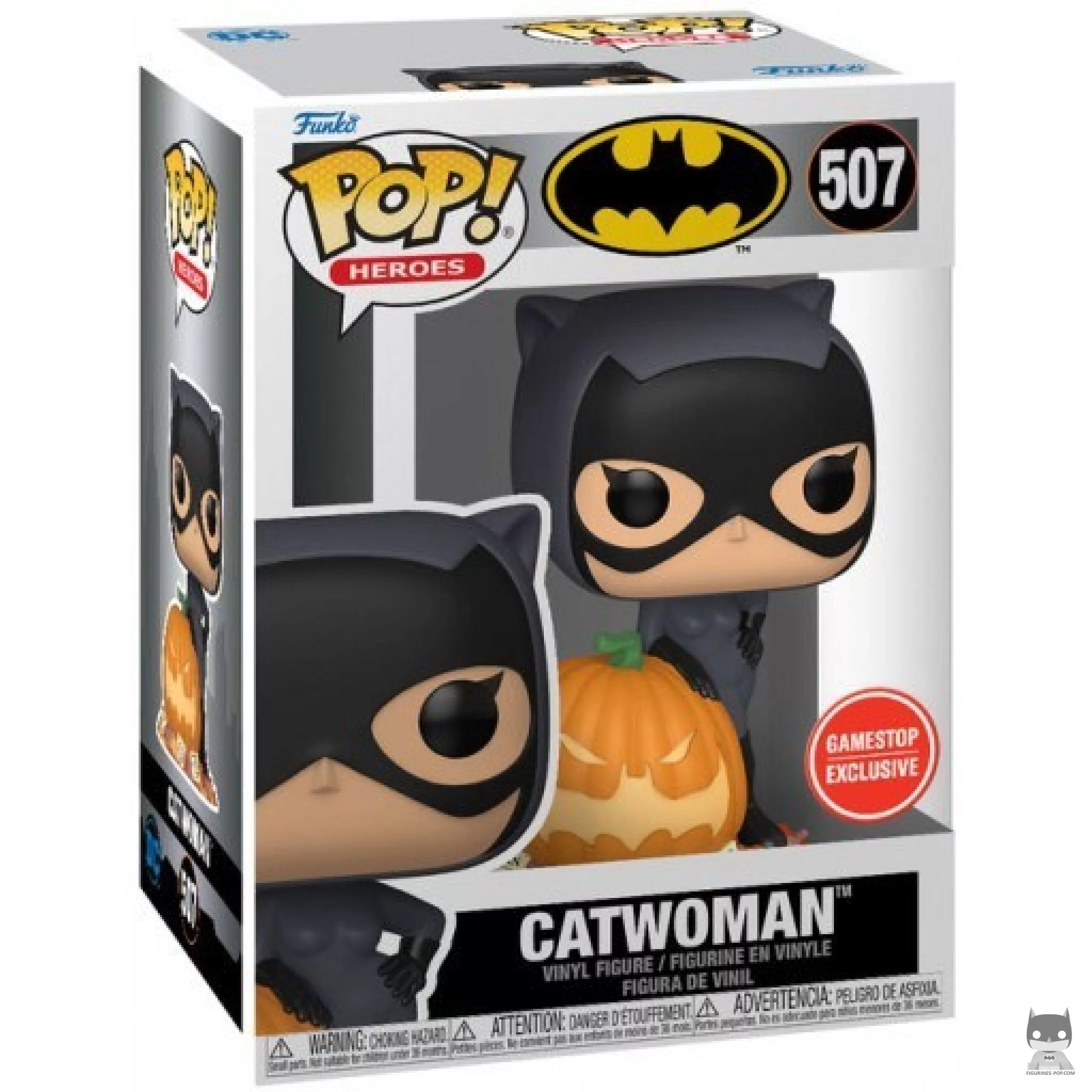 Catwoman with Pumpkin Funko Pop! figure in its box