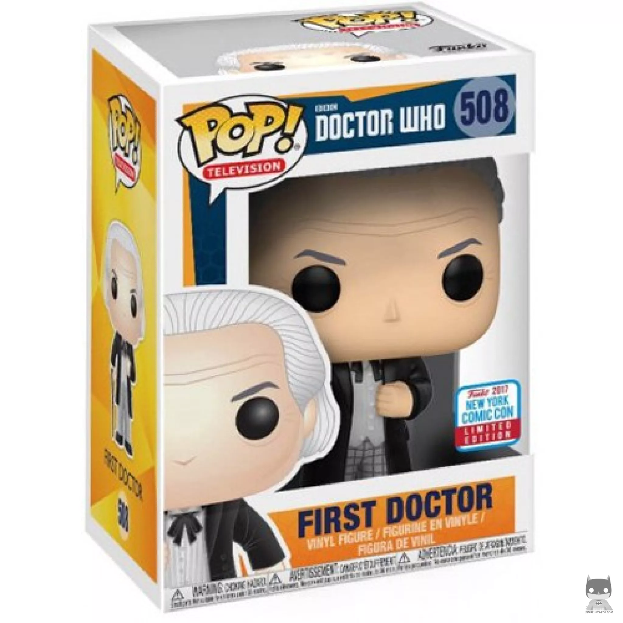 First Doctor Funko Pop! figure in its box
