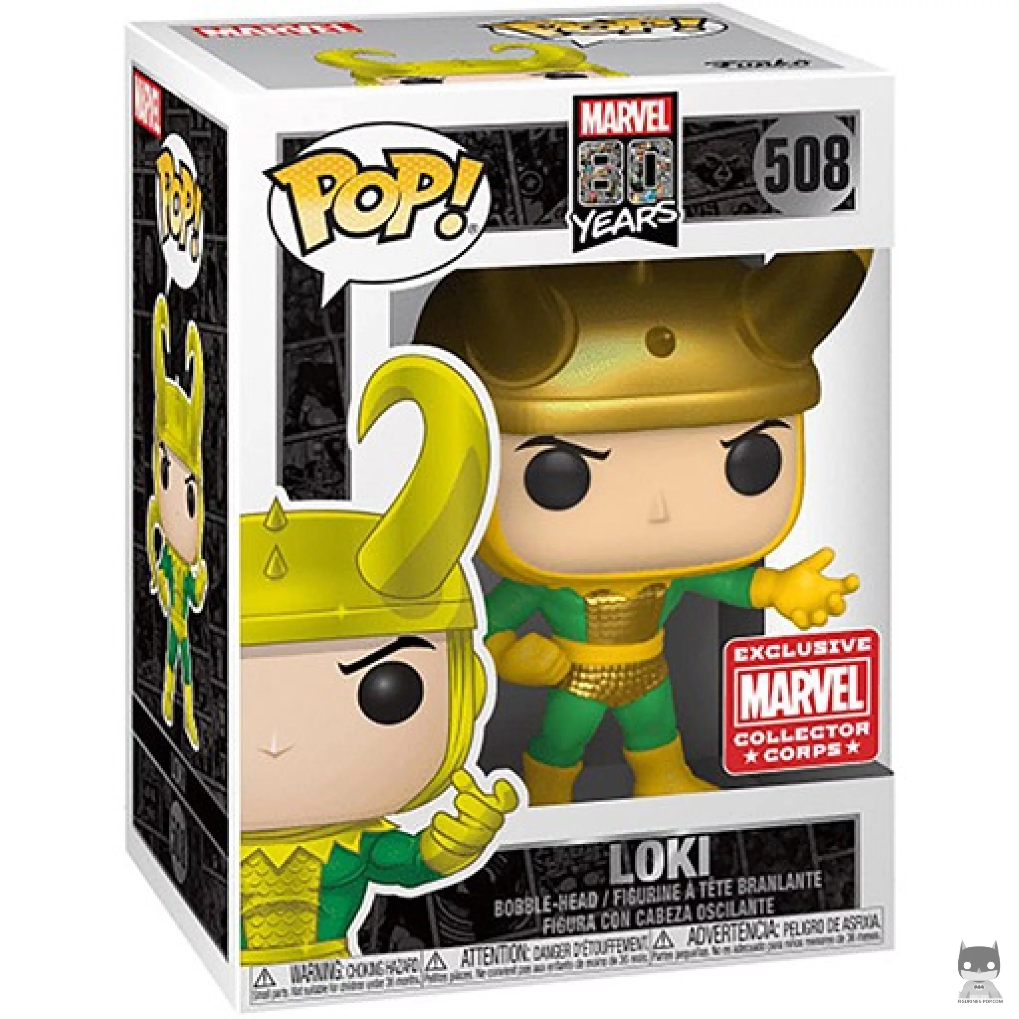 Loki Funko Pop! figure in its box