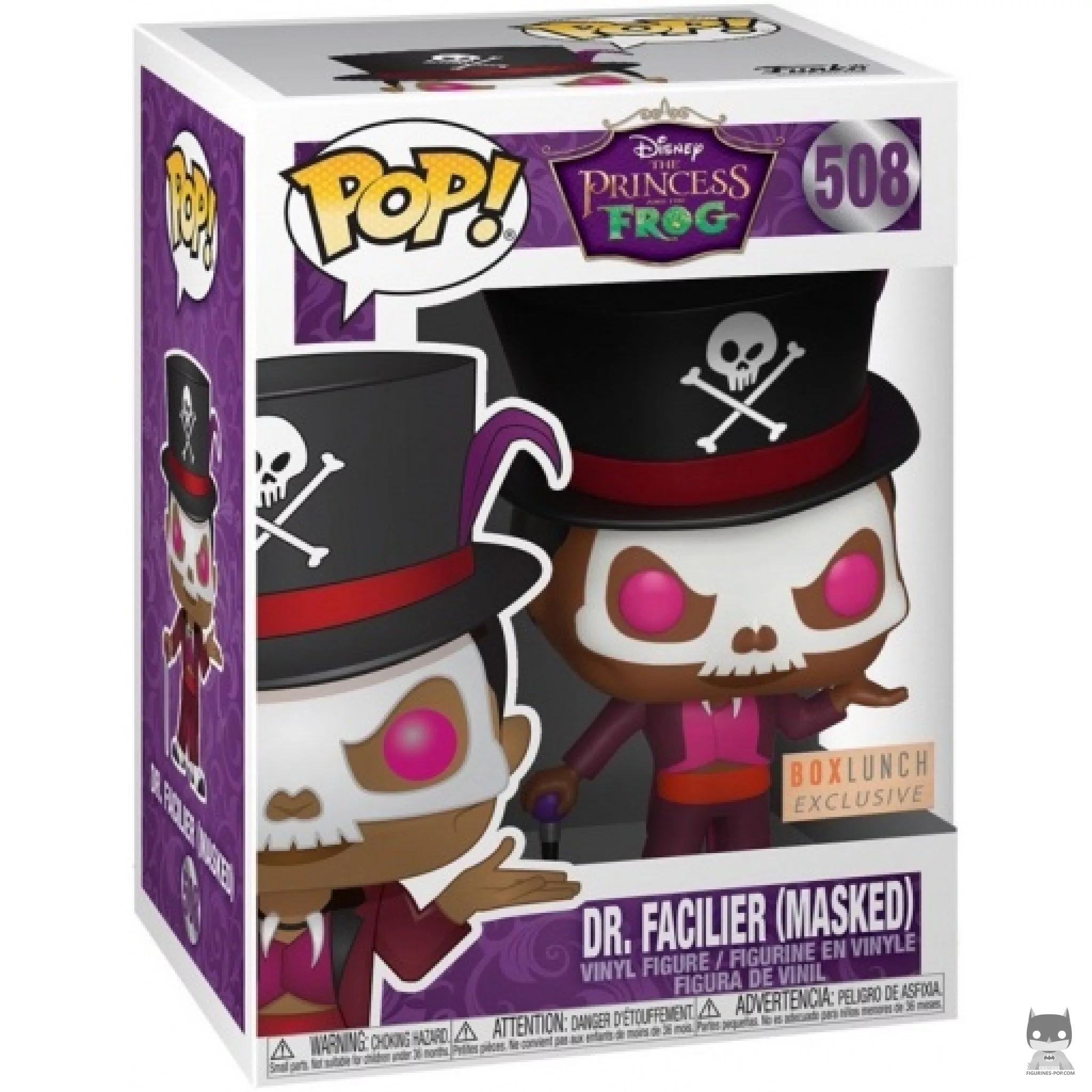 Dr. Facilier with Mask Funko Pop! figure in its box