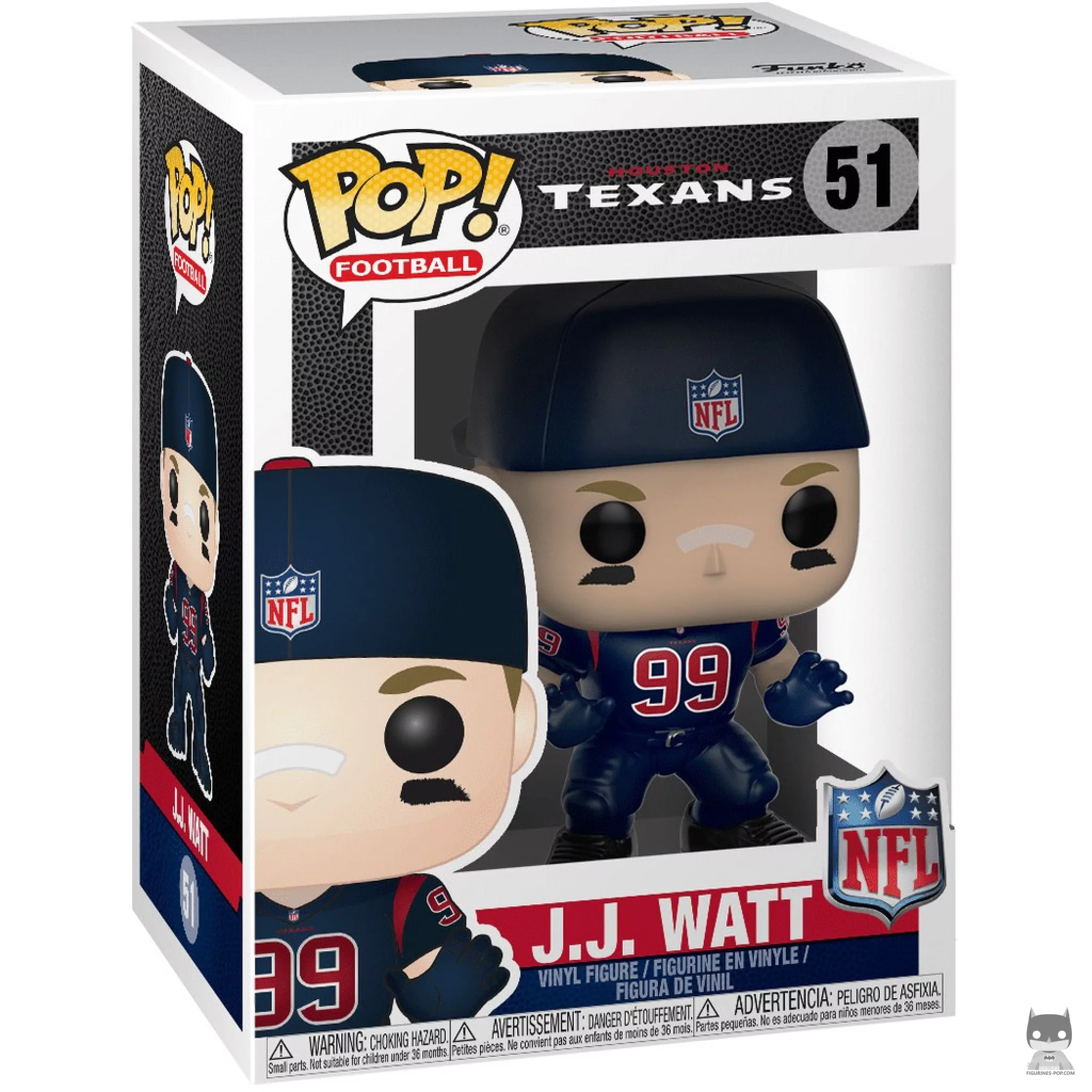 JJ Watt Funko Pop! figure in its box