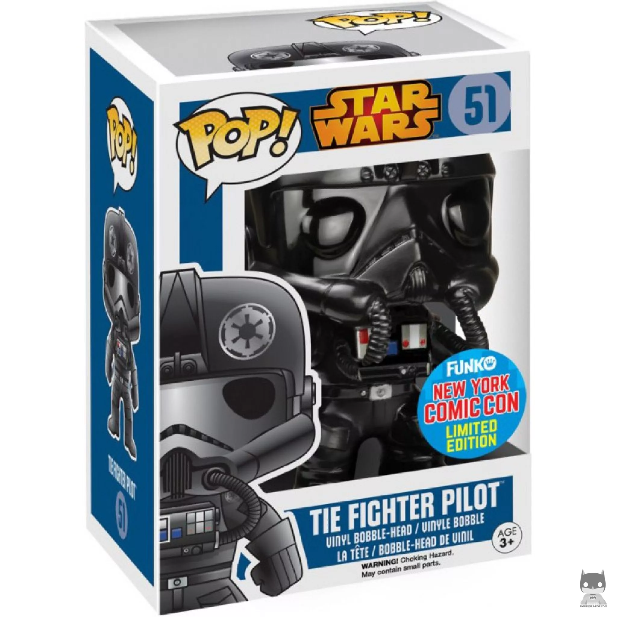 Tie Fighter Pilot (Chrome) Funko Pop! figure in its box
