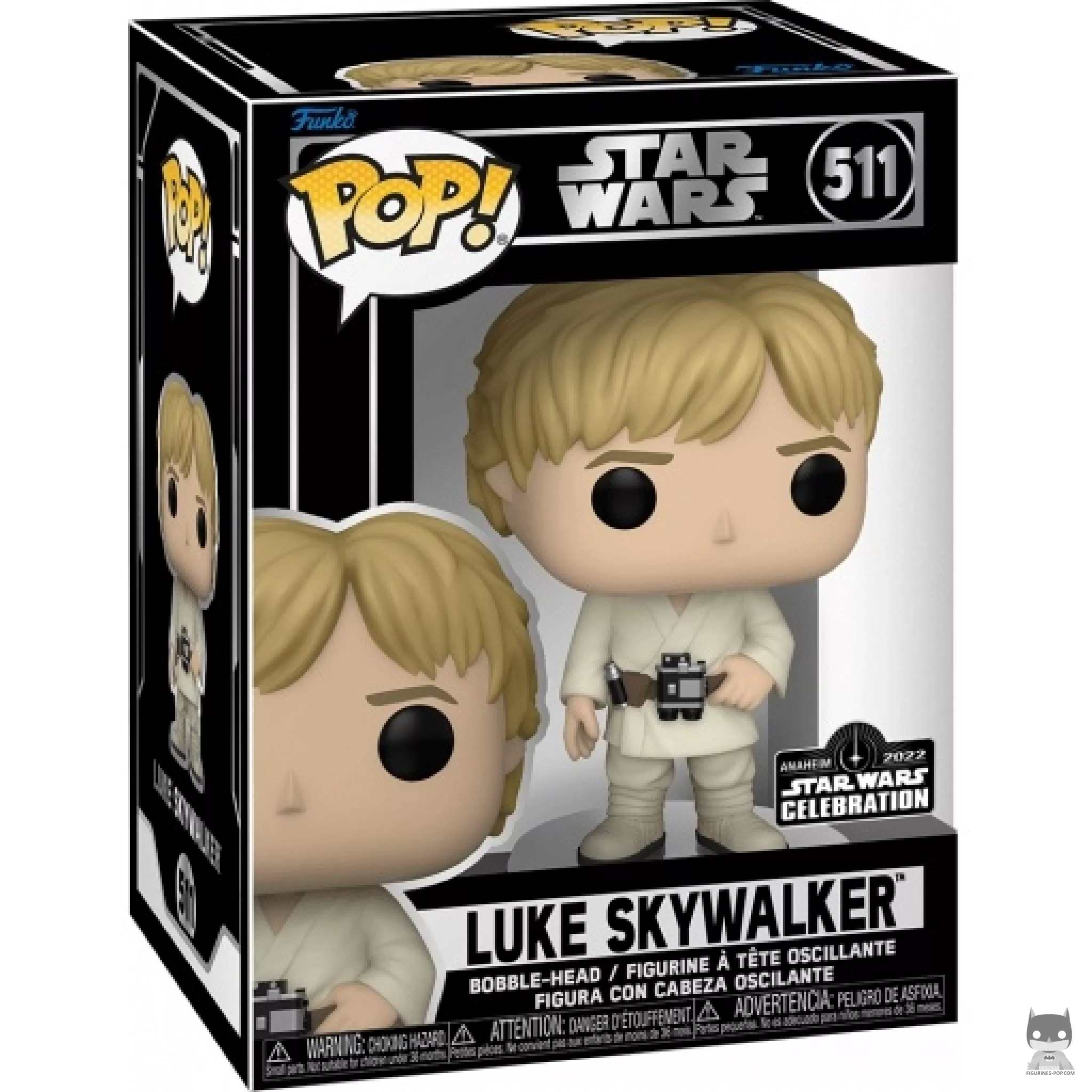 Luke Skywalker Funko Pop! figure in its box