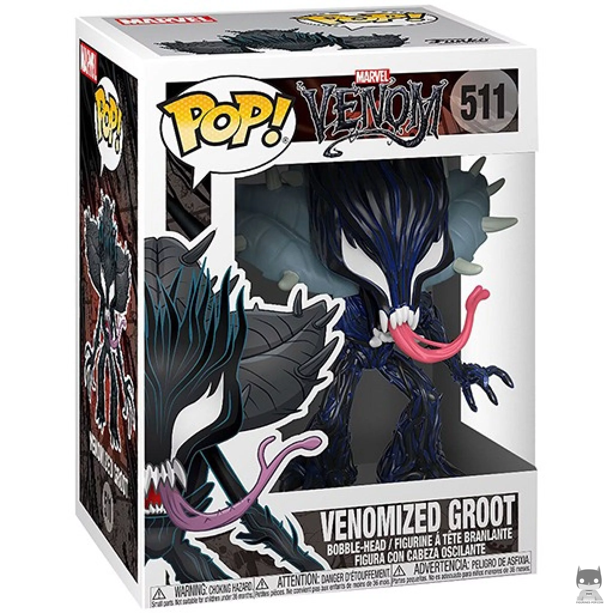 Venomized Groot Funko Pop! figure in its box