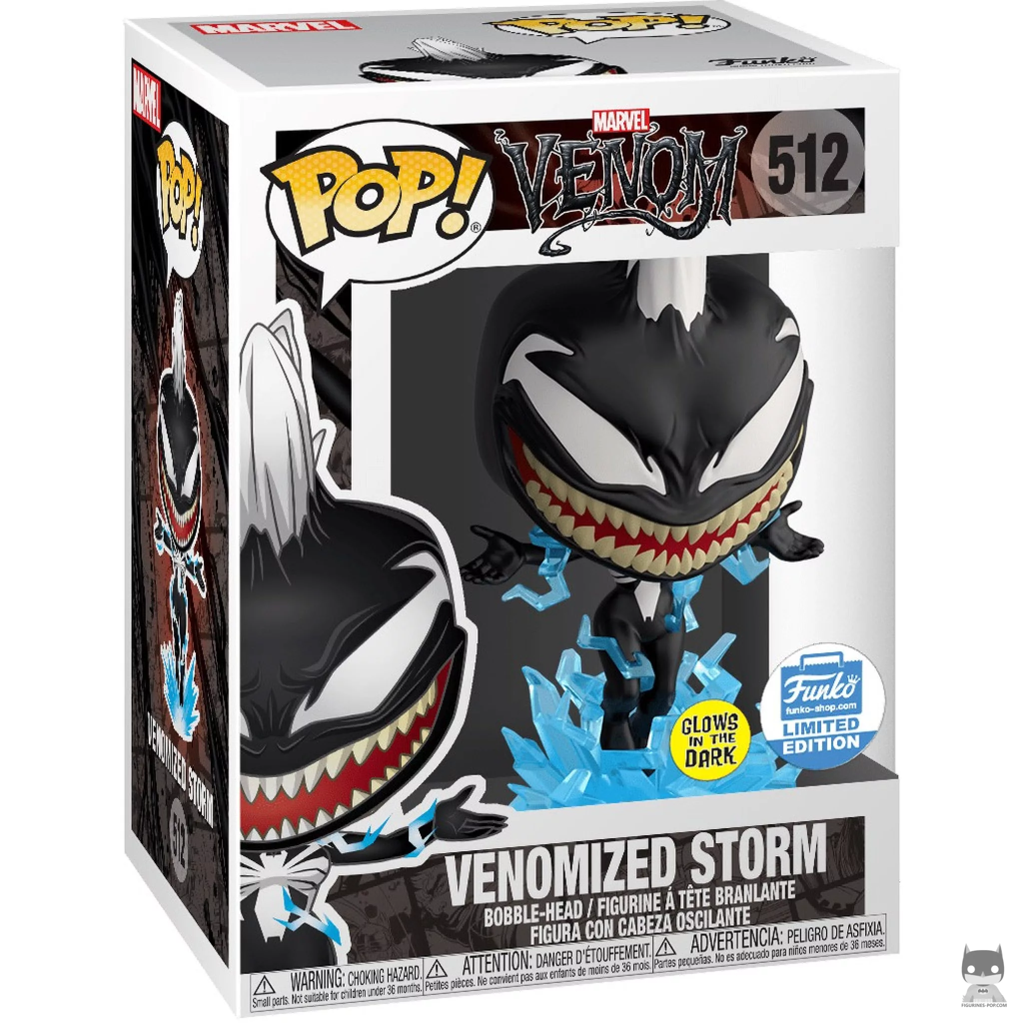 Venomized Storm Funko Pop! figure in its box