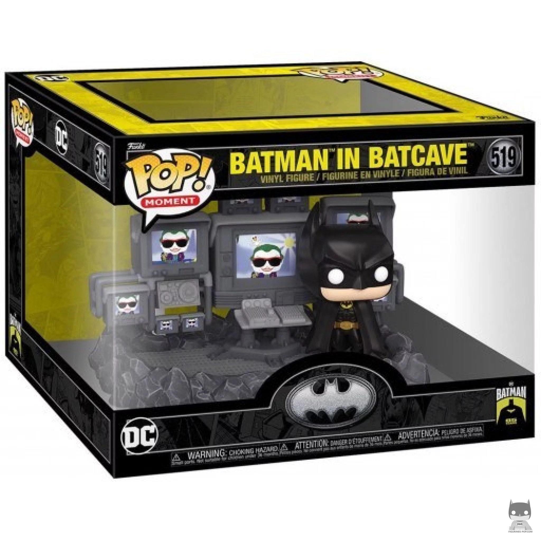 Batman in Batcave Funko Pop! figure in its box