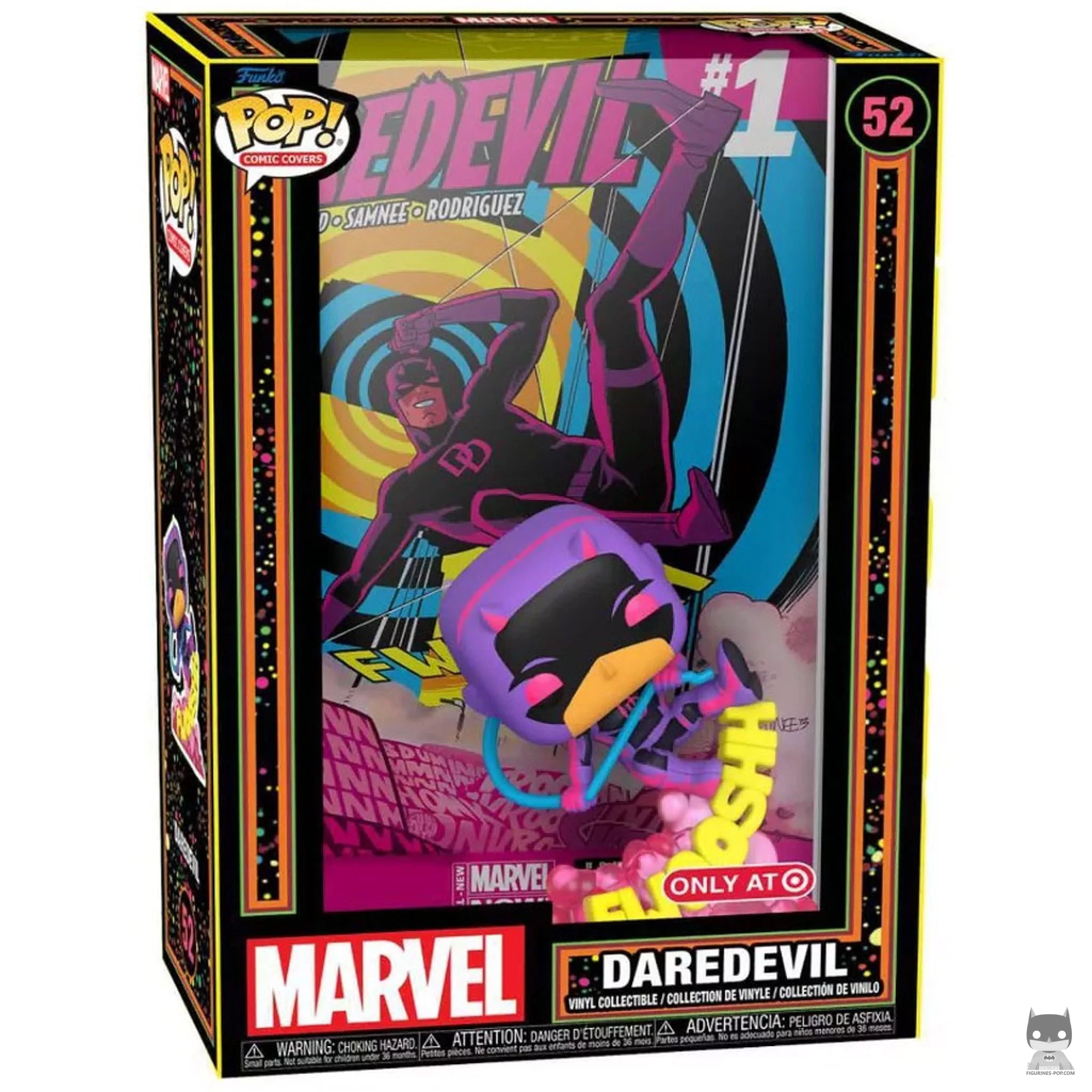 Daredevil (Black Light) Funko Pop! figure in its box