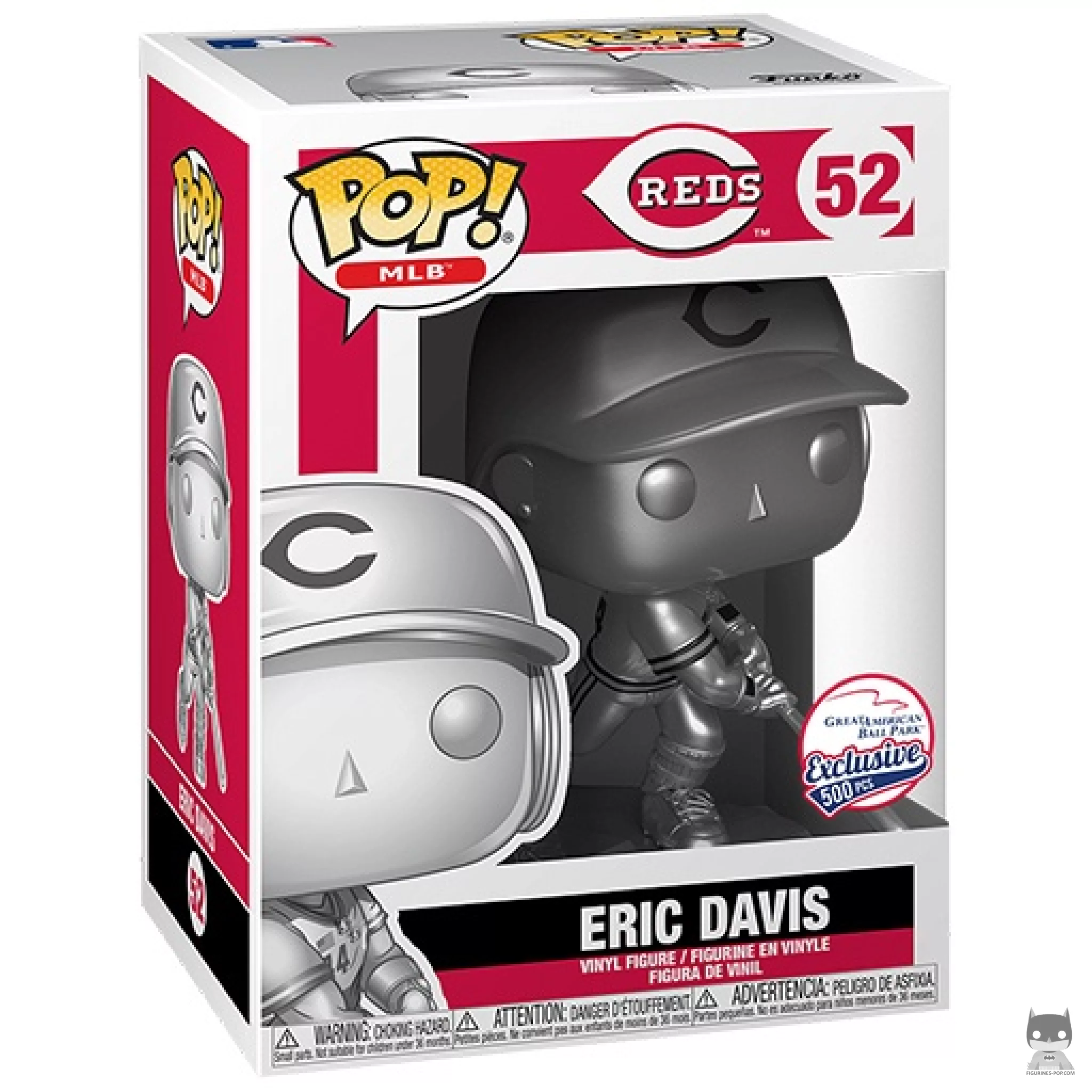 Eric Davis (Silver) Funko Pop! figure in its box