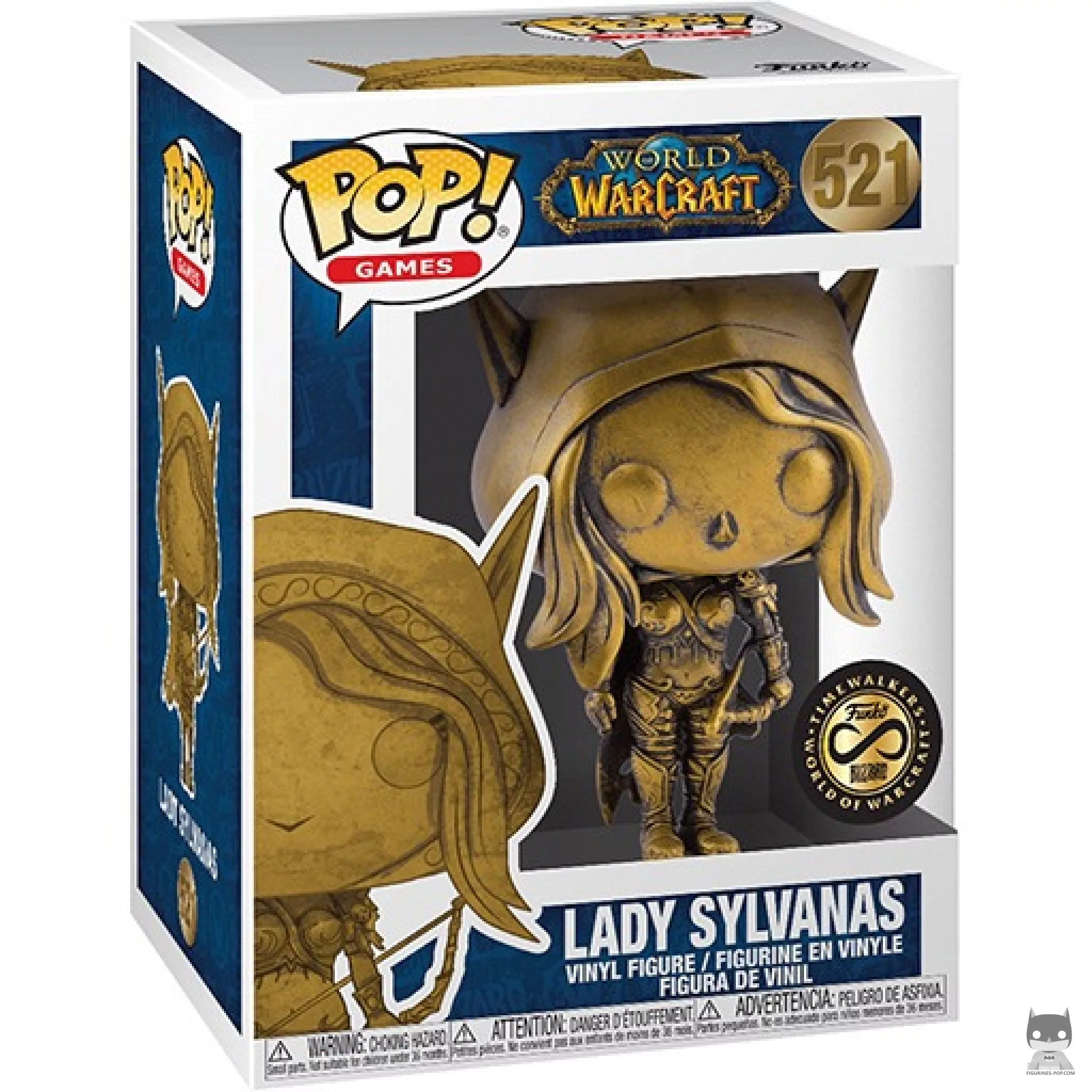 Lady Sylvanas (Gold) Funko Pop! figure in its box