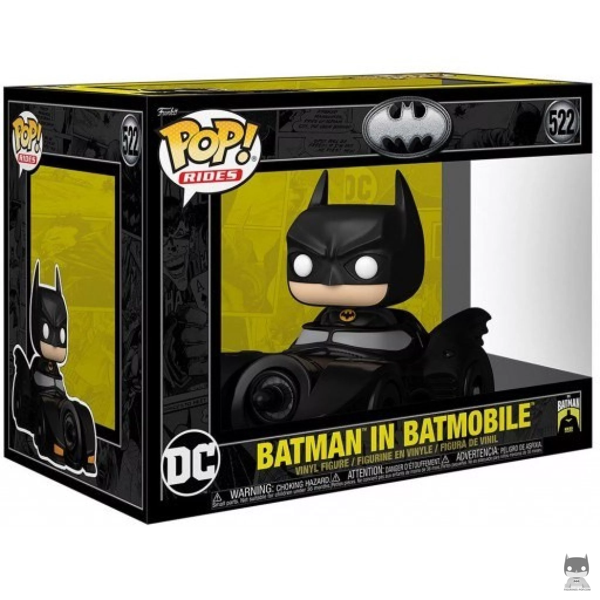 Batman with Batmobile Funko Pop! figure in its box