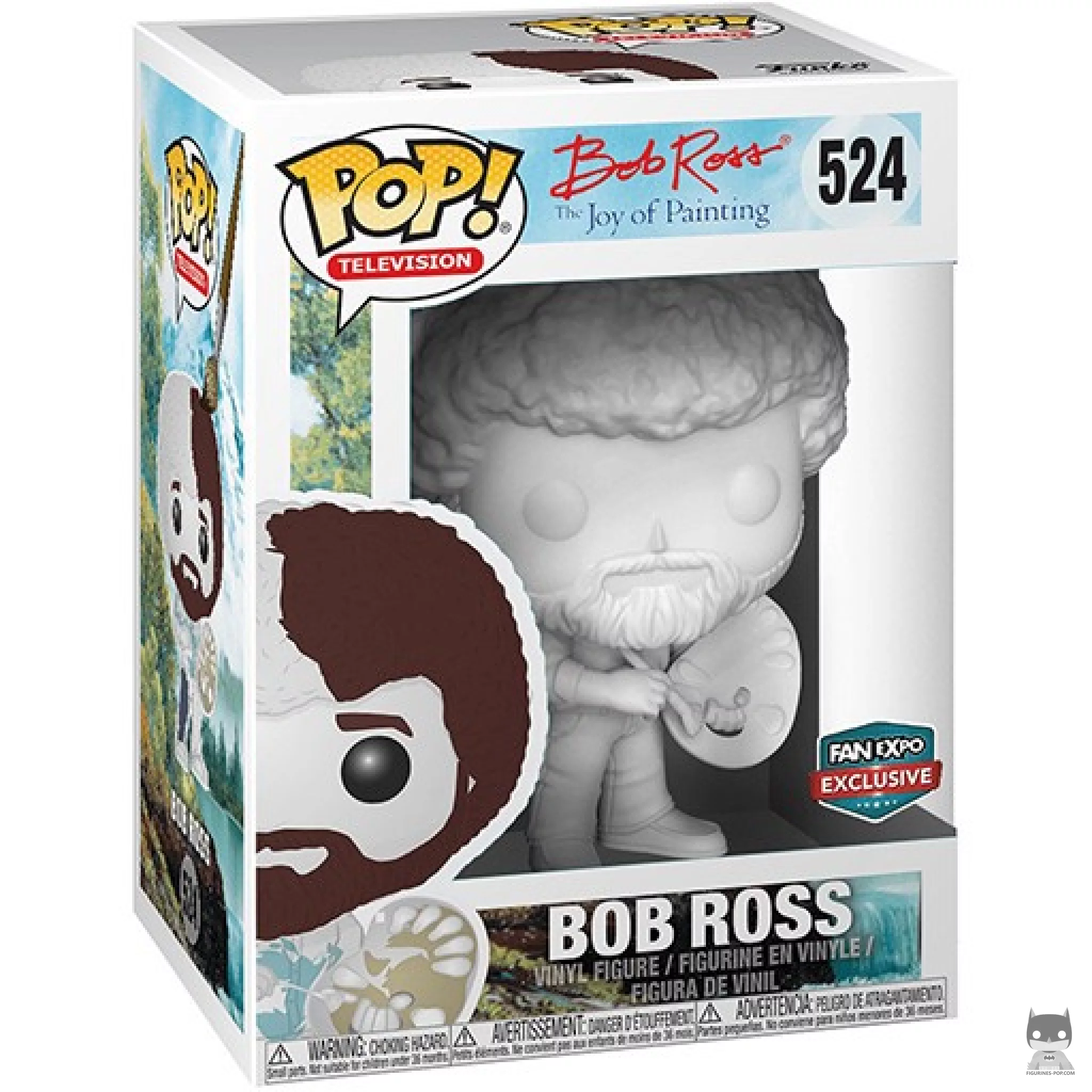 Bob Ross (White) Funko Pop! figure in its box
