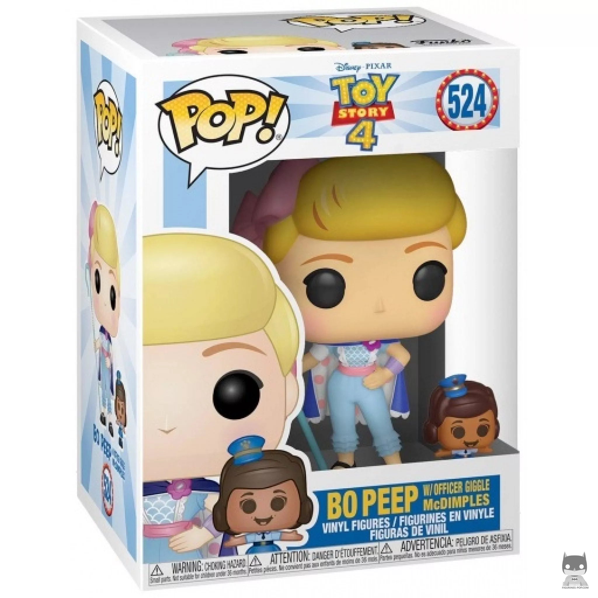 Bo Peep with Officer Giggle McDimples Funko Pop! figure in its box
