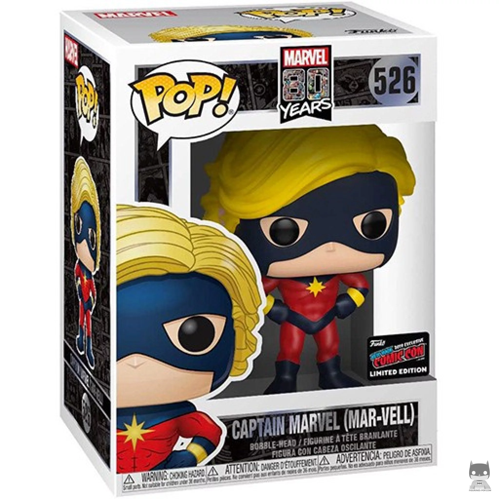 Captain Marvel (Mar-Vell) Funko Pop! figure in its box