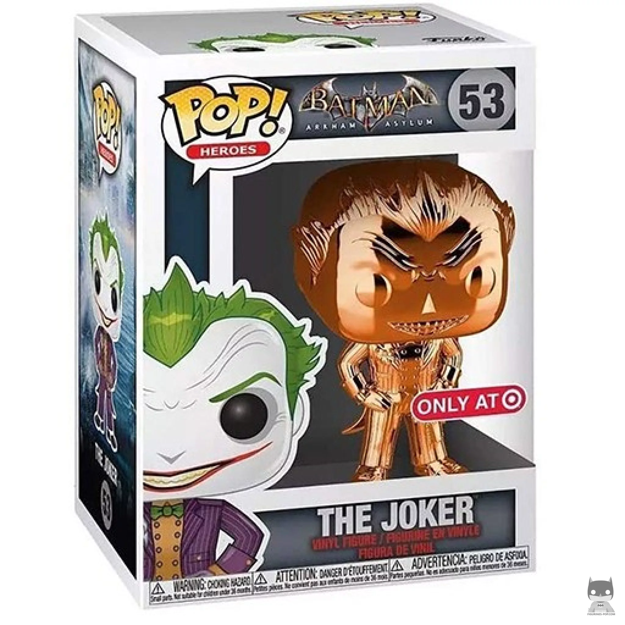 The Joker (Orange) Funko Pop! figure in its box
