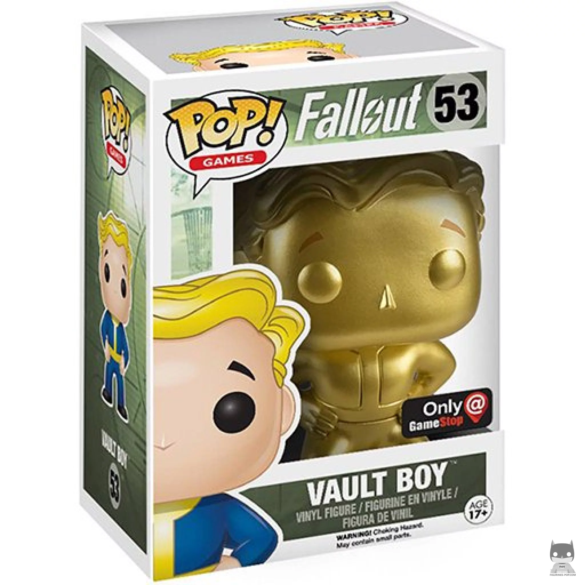 Vault Boy (Gold) Funko Pop! figure in its box