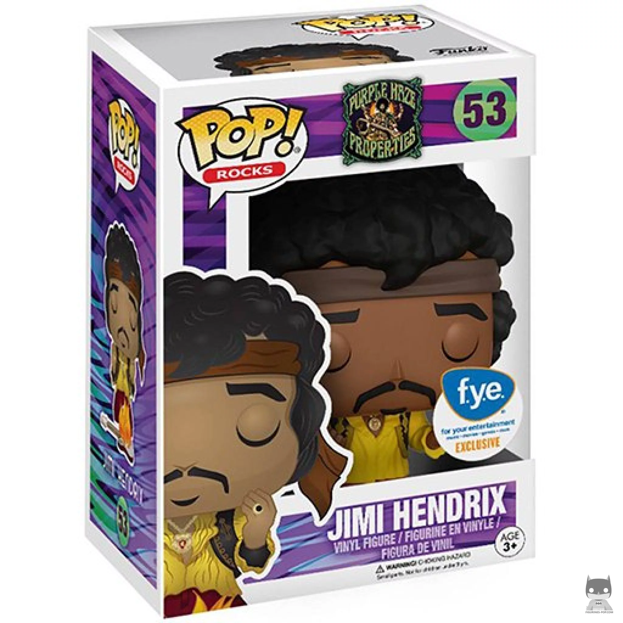 Jimi Hendrix Funko Pop! figure in its box
