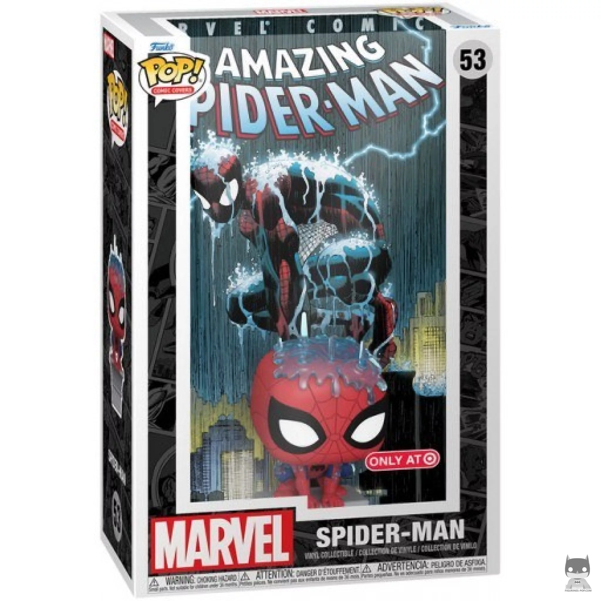 The Amazing Spider-Man Funko Pop! figure in its box