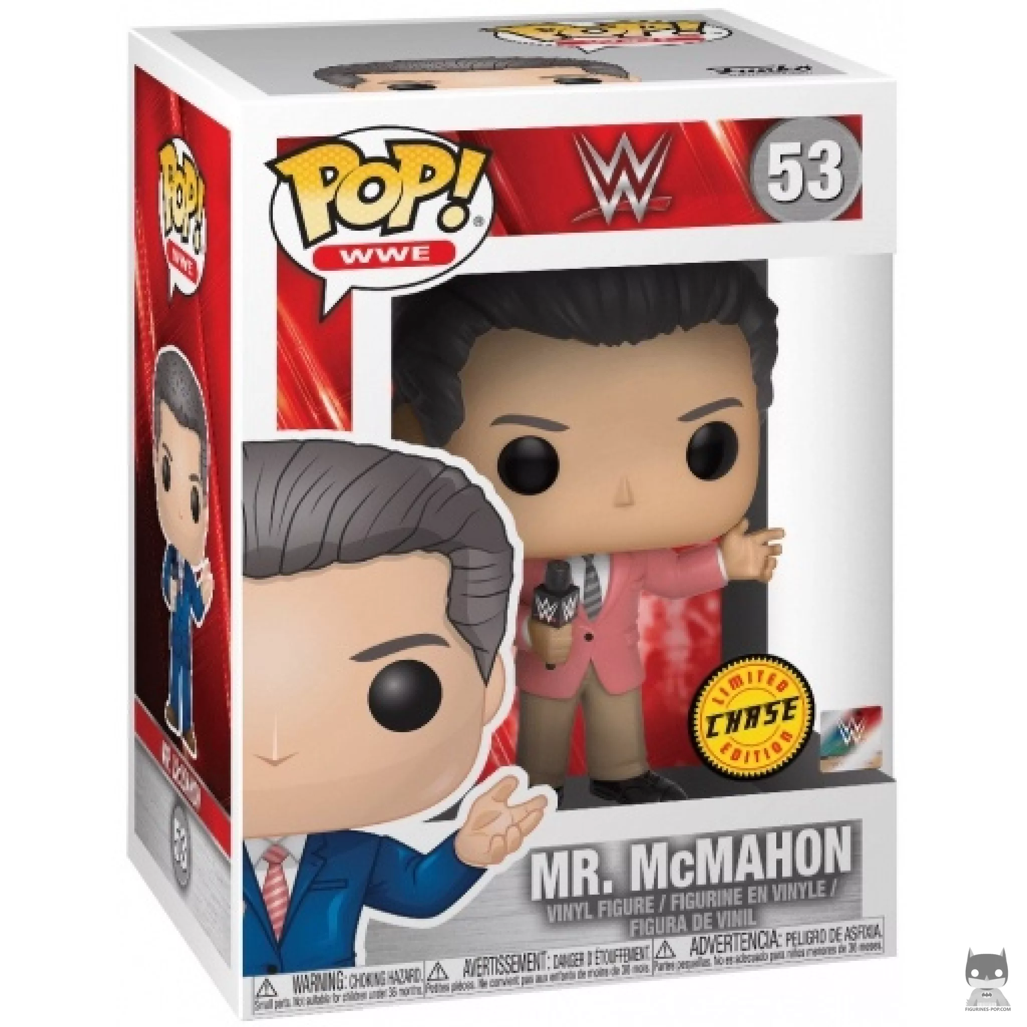 Vince McMahon (in Suit) Funko Pop! figure in its box