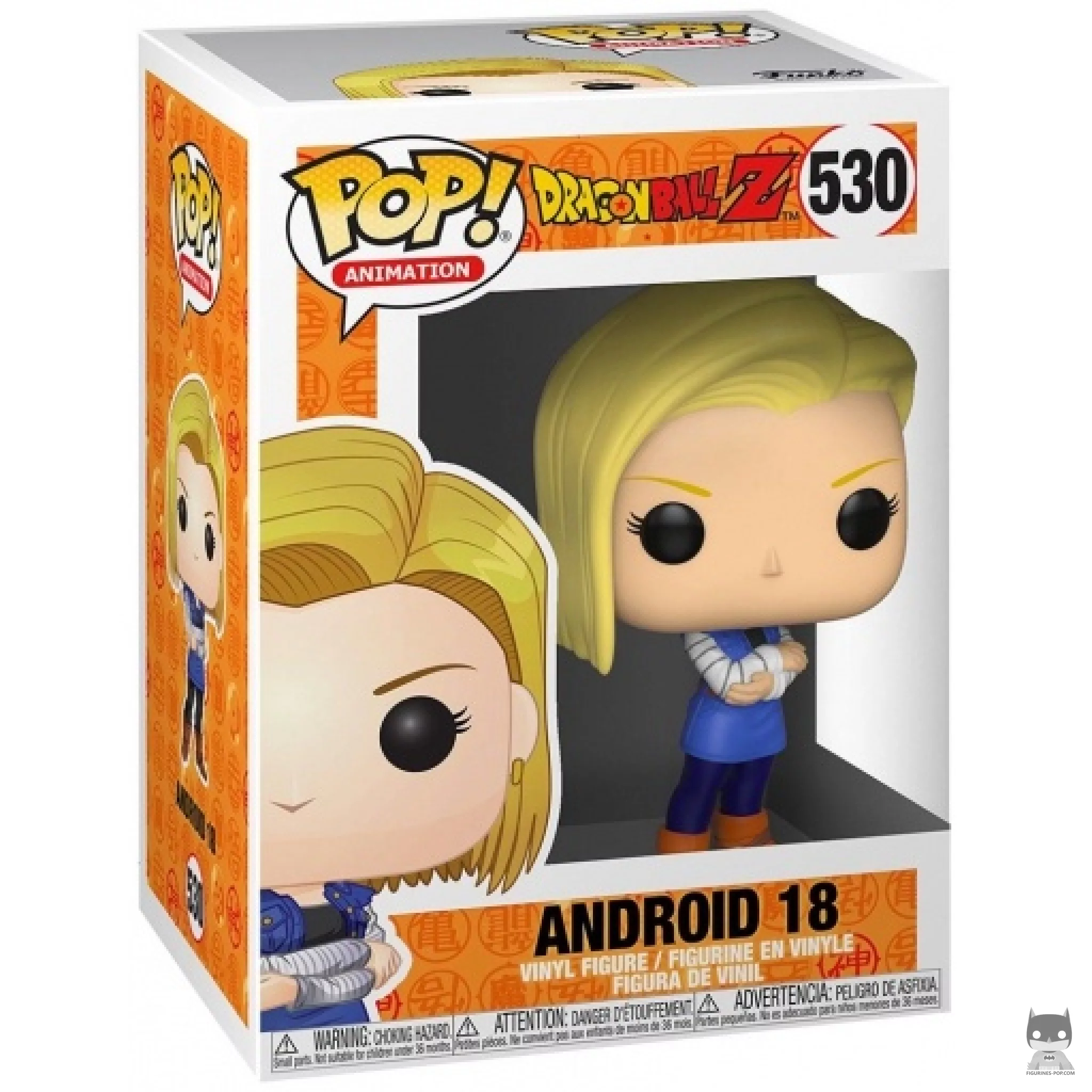 Android 18 Funko Pop! figure in its box