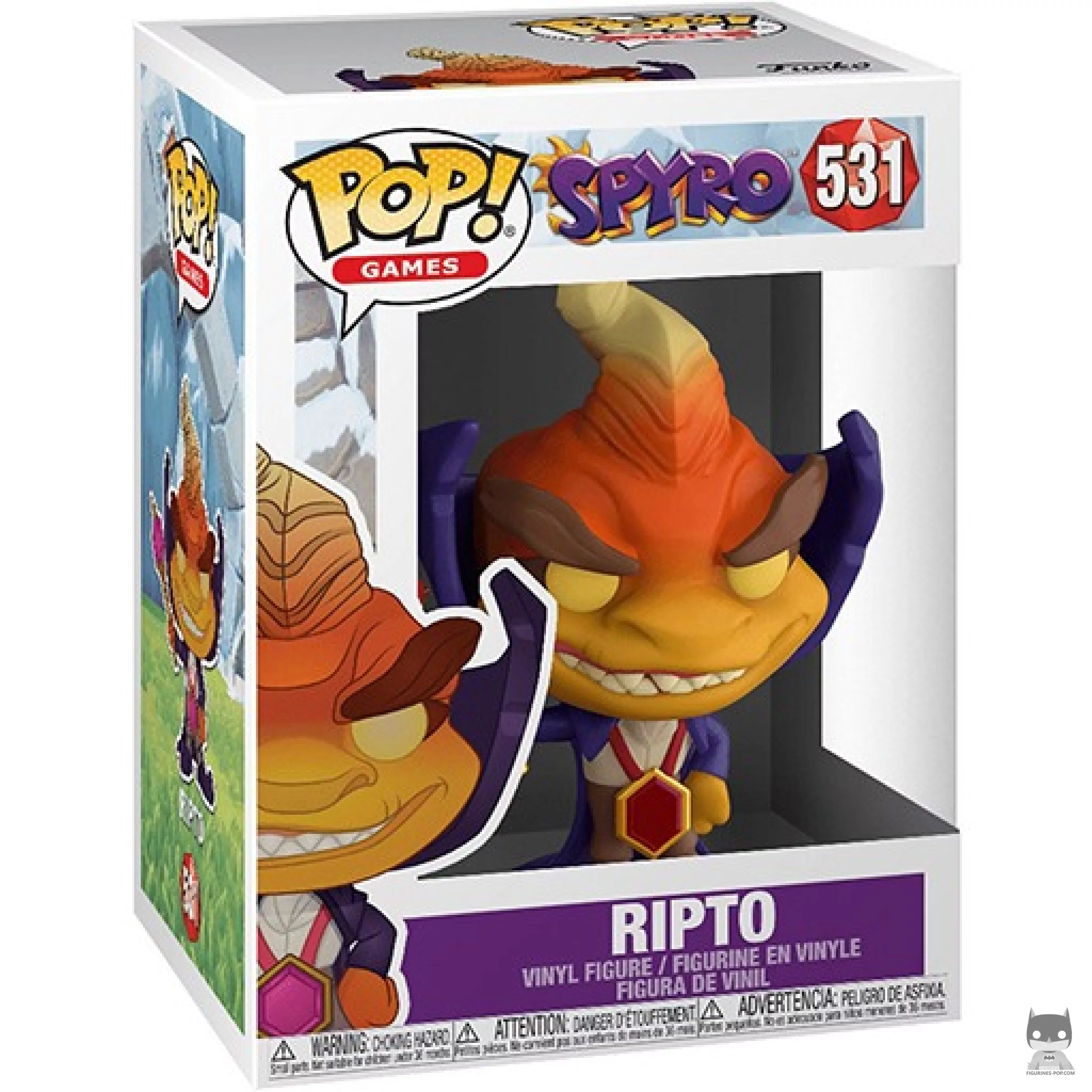 Ripto Funko Pop! figure in its box