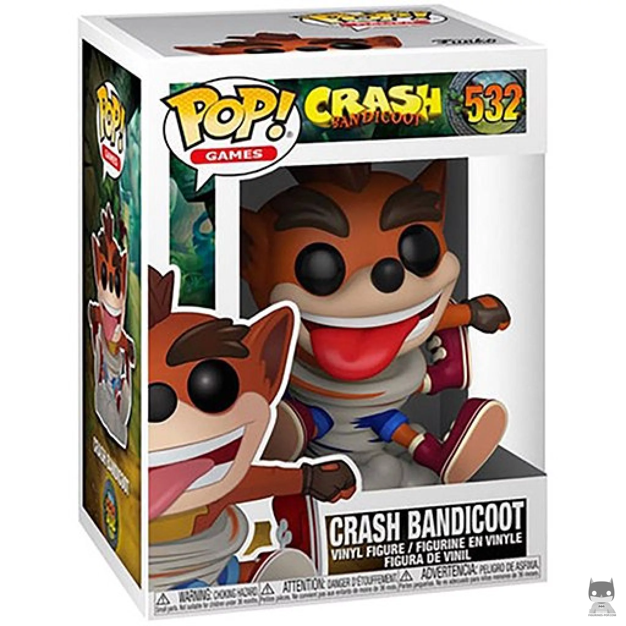 Crash Bandicoot Funko Pop! figure in its box