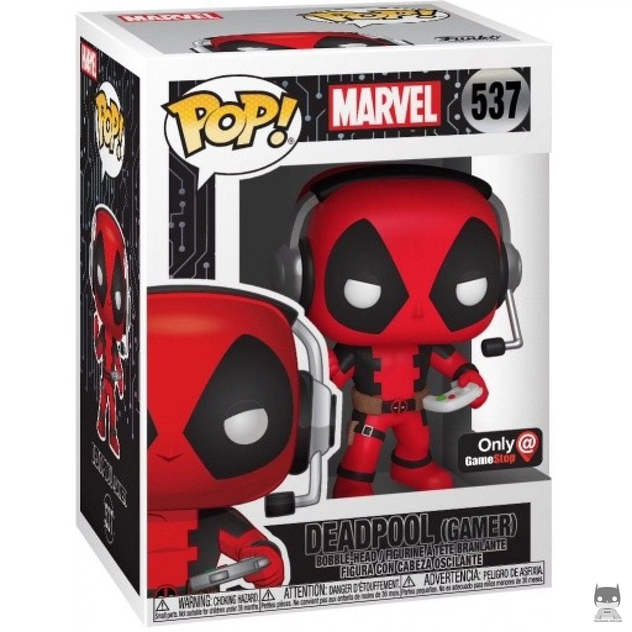 Deadpool Gamer Funko Pop! figure in its box