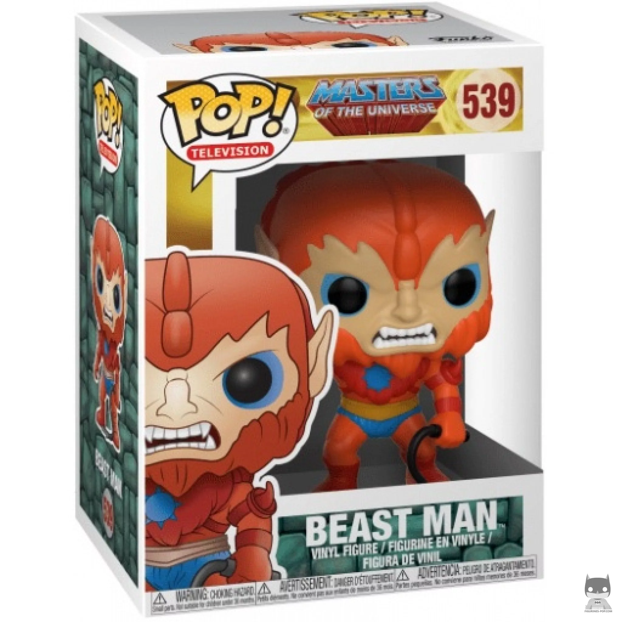 Beast Man Funko Pop! figure in its box