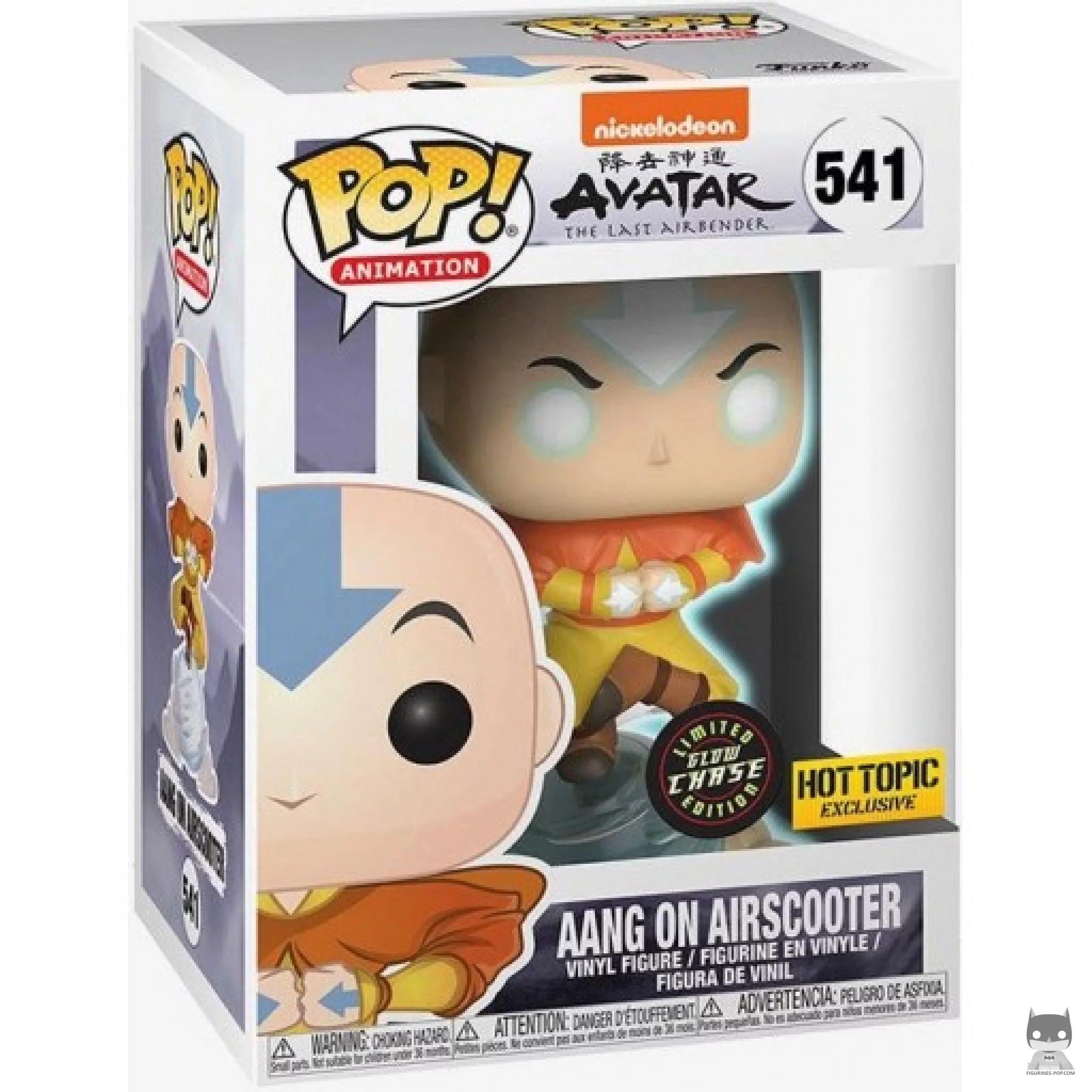 Aang on Airscooter (Chase) Funko Pop! figure in its box