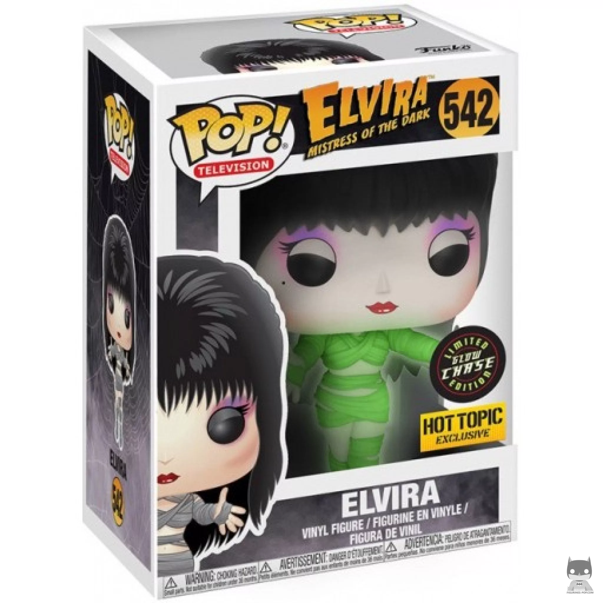Elvira Mistress of the Dark mummy (Chase) Funko Pop! figure in its box