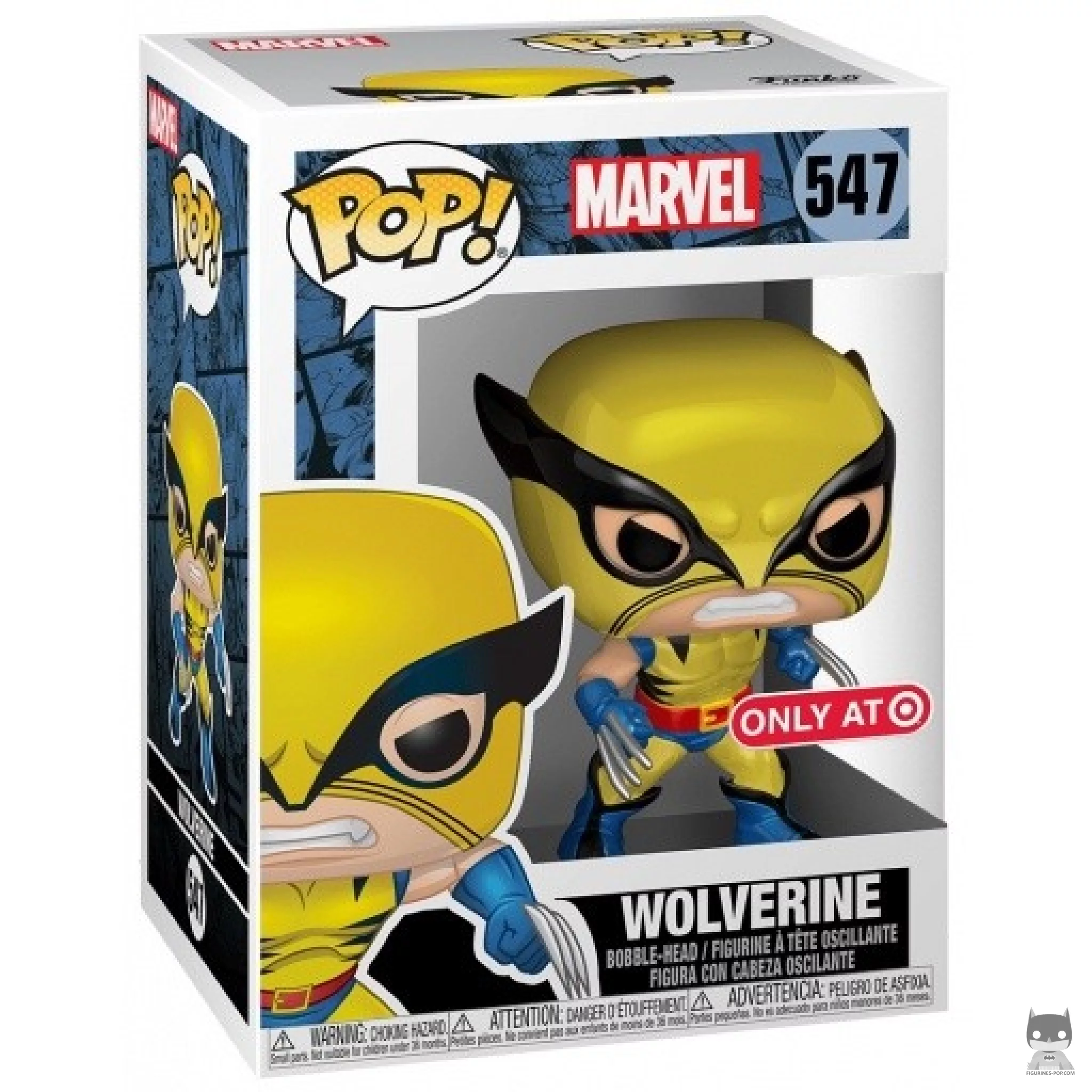 Wolverine (Metallic) Funko Pop! figure in its box