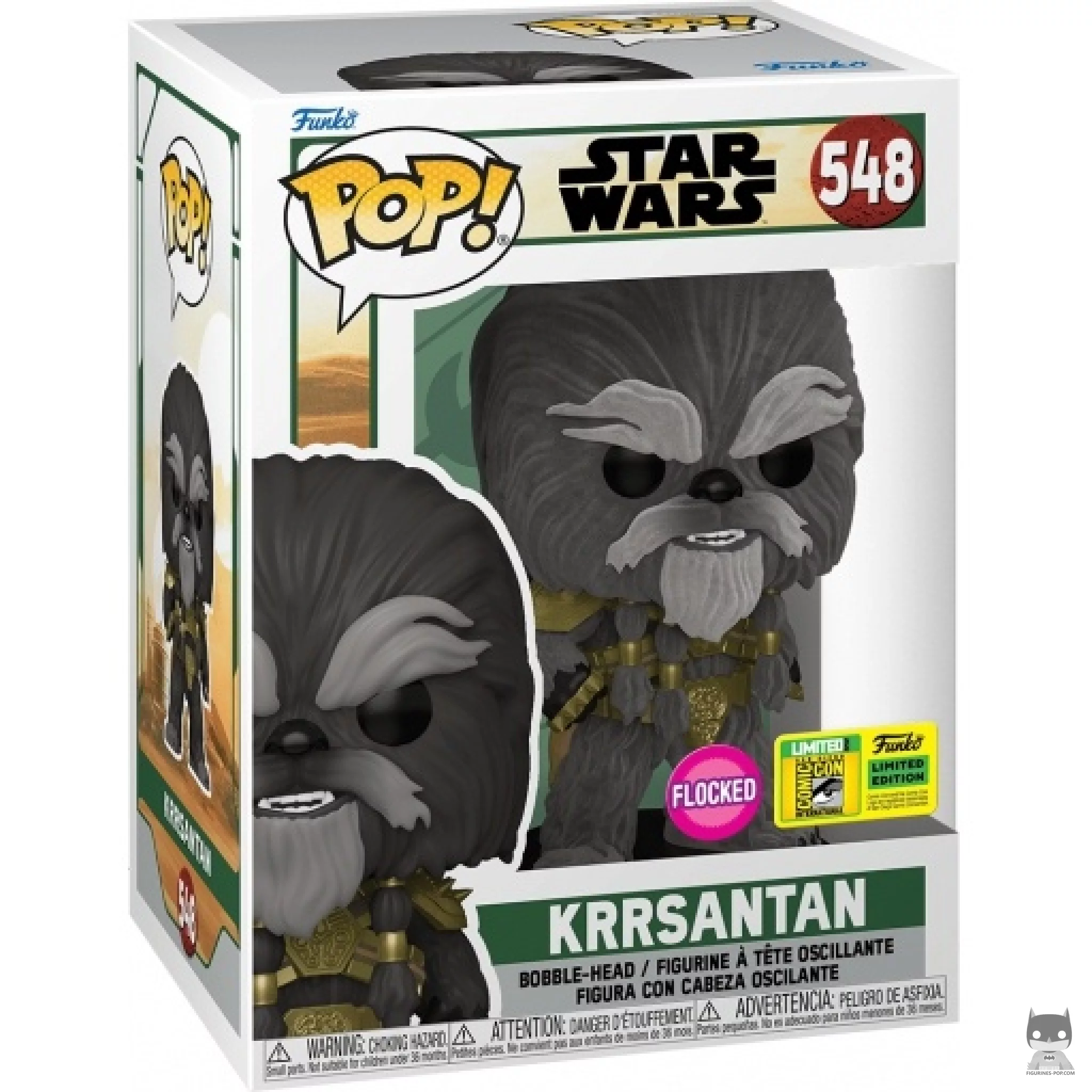Krrsantan (Flocked) Funko Pop! figure in its box