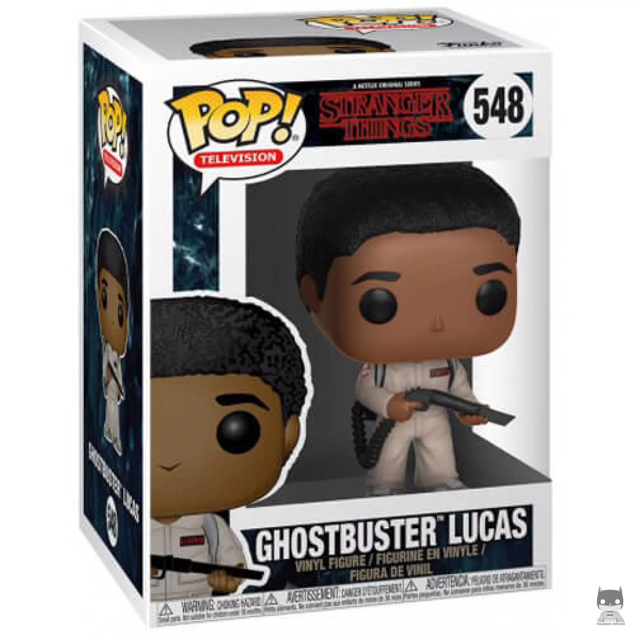 Ghostbuster Lucas Funko Pop! figure in its box