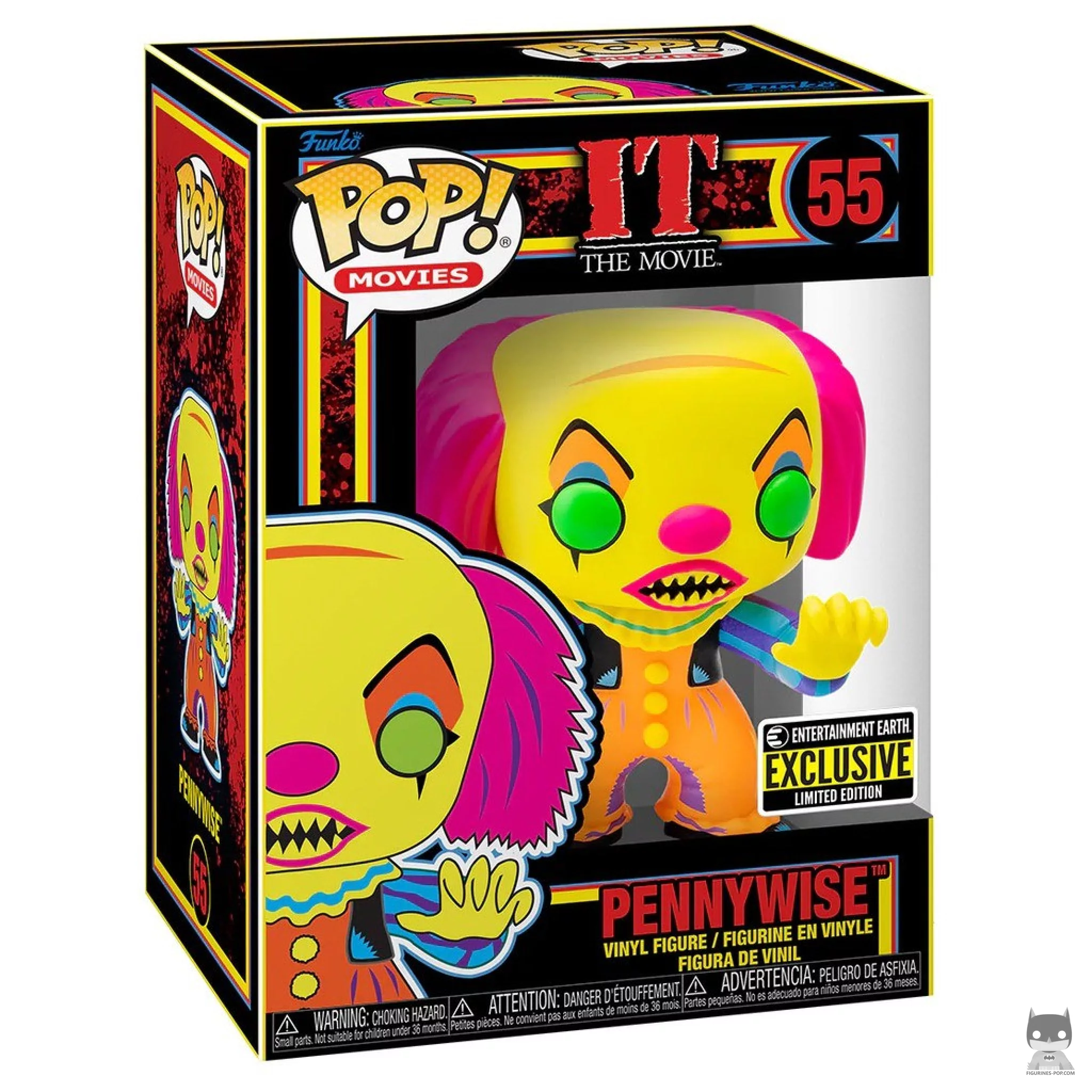 Pennywise (Blacklight) Funko Pop! figure in its box
