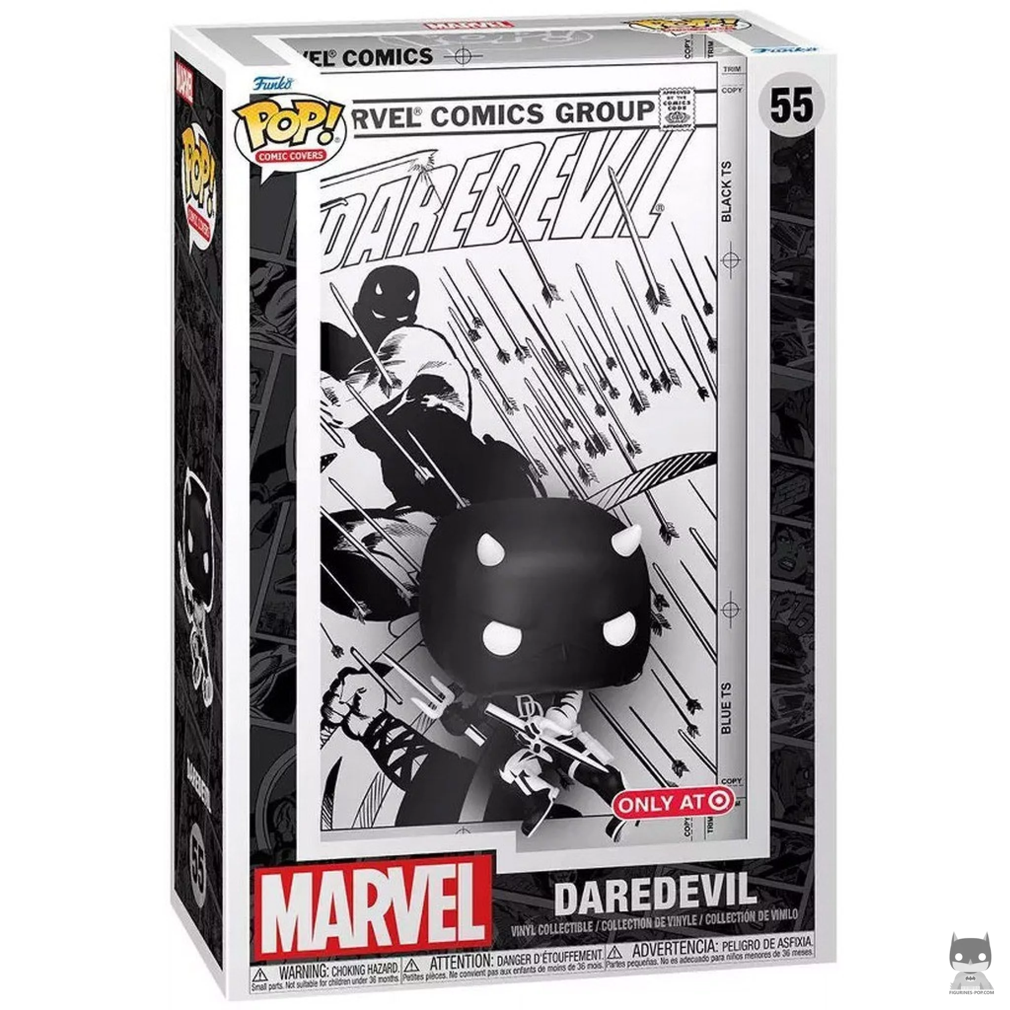 Daredevil (Black & White) Funko Pop! figure in its box
