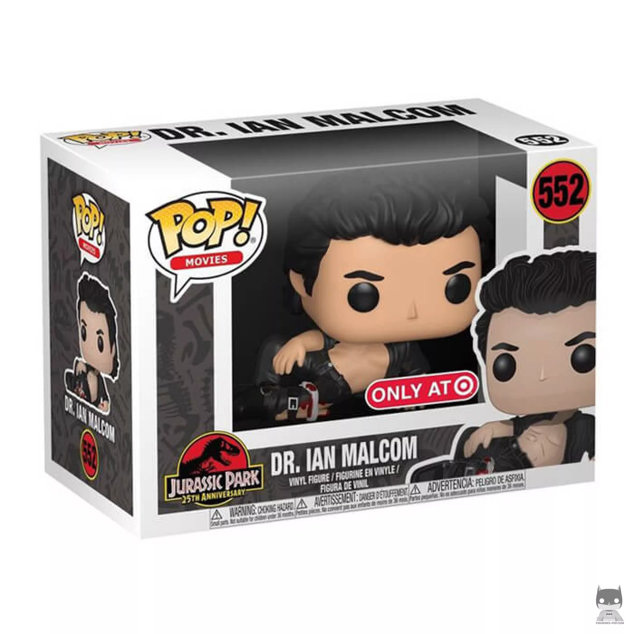 Dr. Ian Malcolm (Wounded) Funko Pop! figure in its box