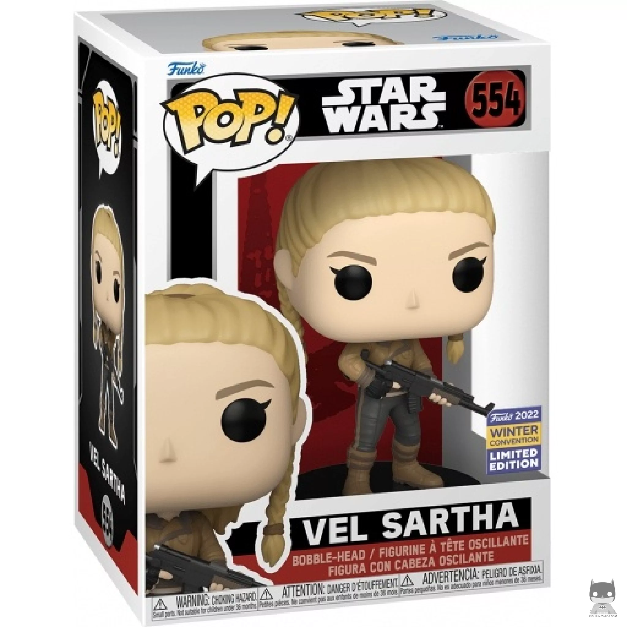 Vel Sartha Funko Pop! figure in its box