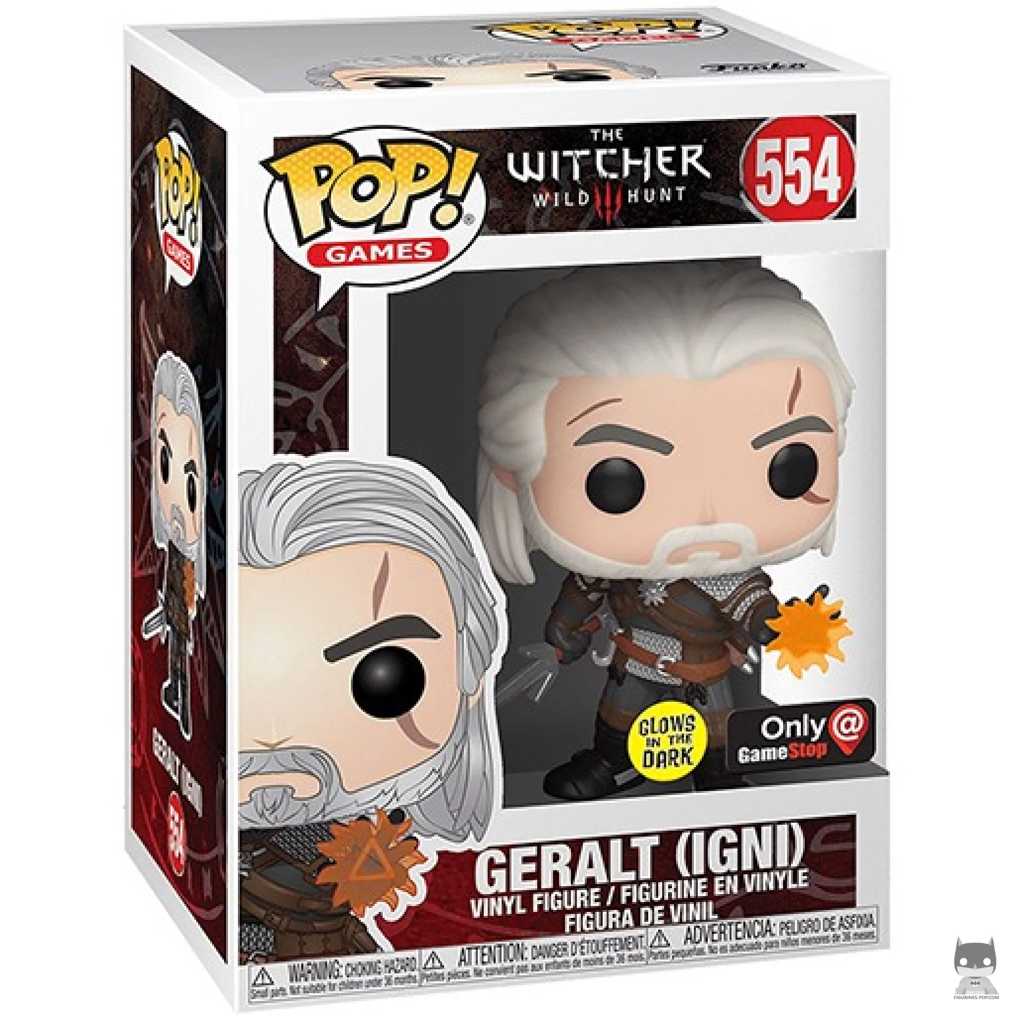 Geralt (IGNI) Funko Pop! figure in its box