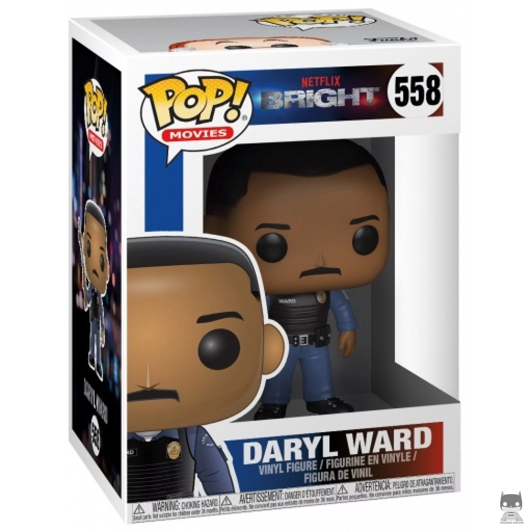 Daryl Ward with Gun Funko Pop! figure in its box