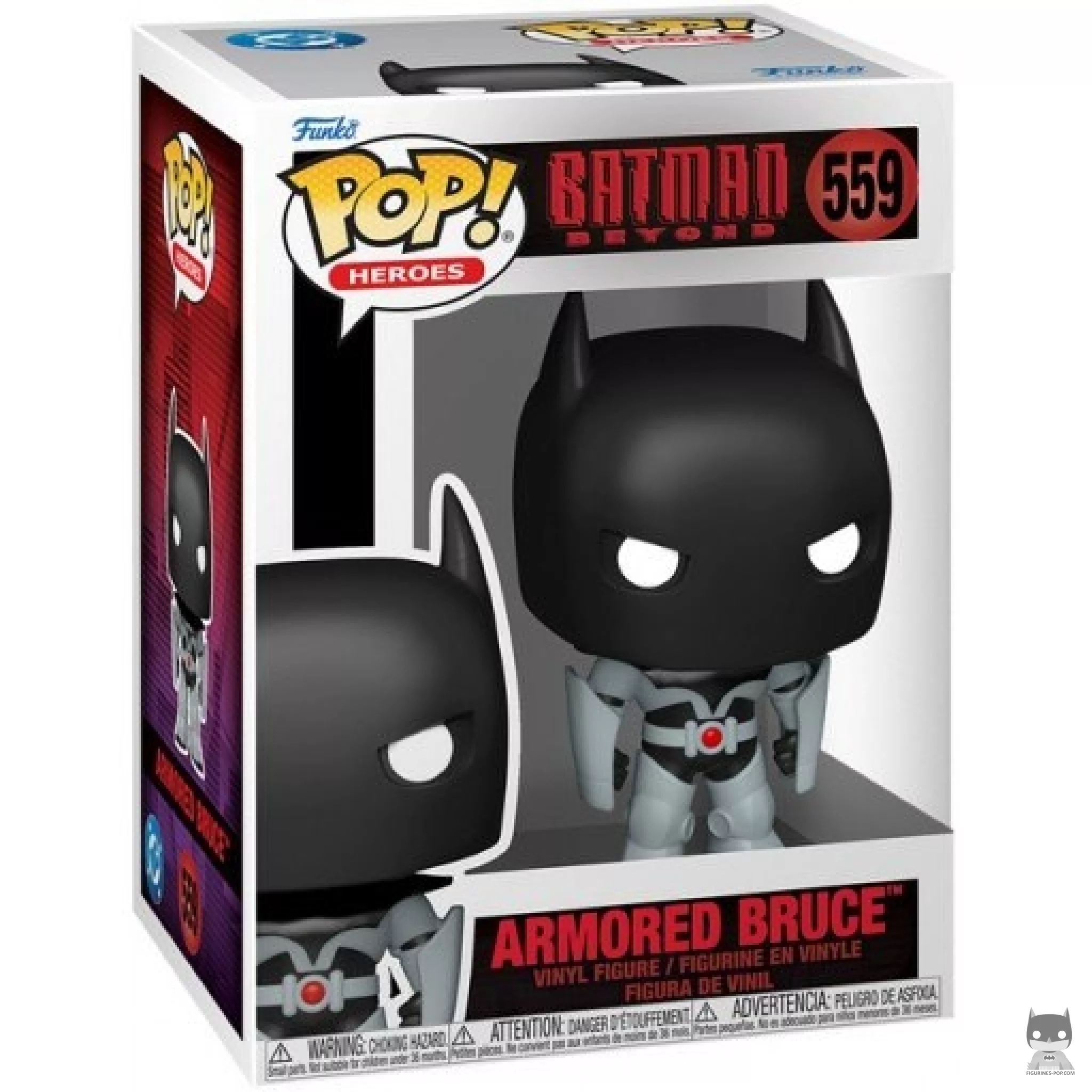 Armored Bruce Funko Pop! figure in its box
