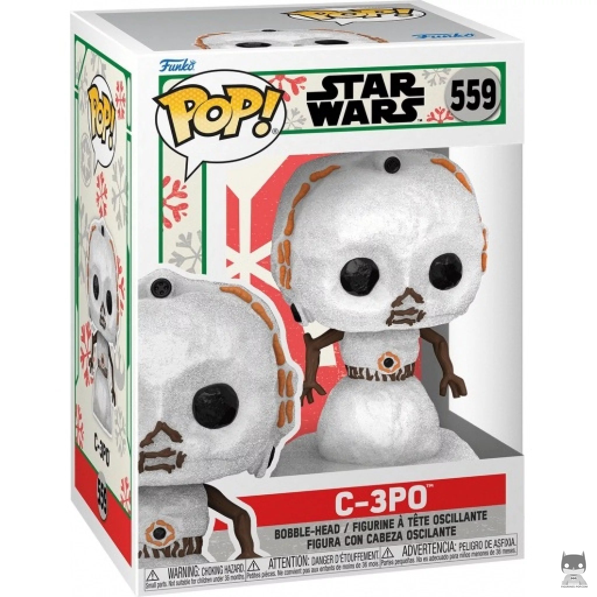 C-3PO Snowman Funko Pop! figure in its box