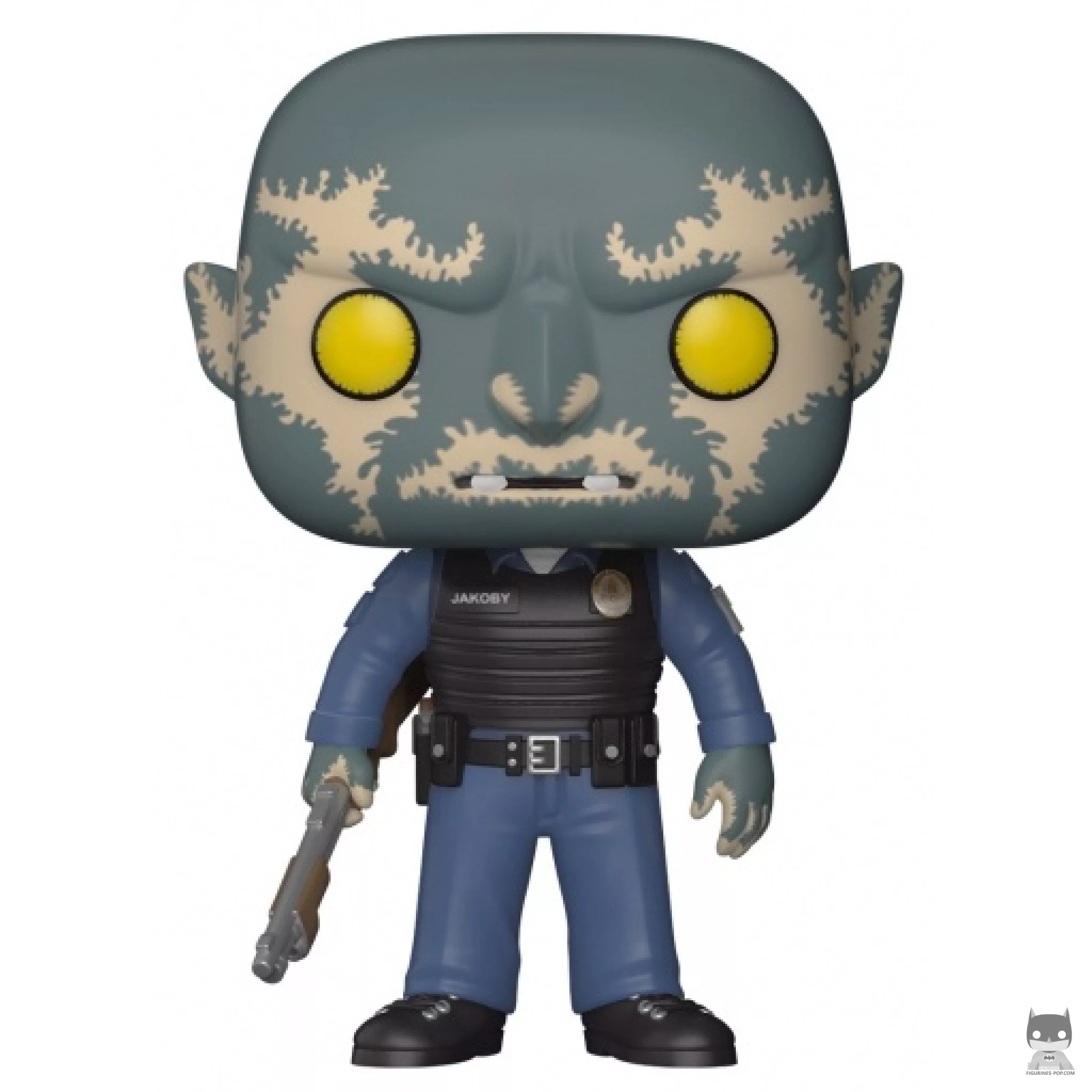 Nick Jakoby with Gun Funko Pop! figure (Bright)