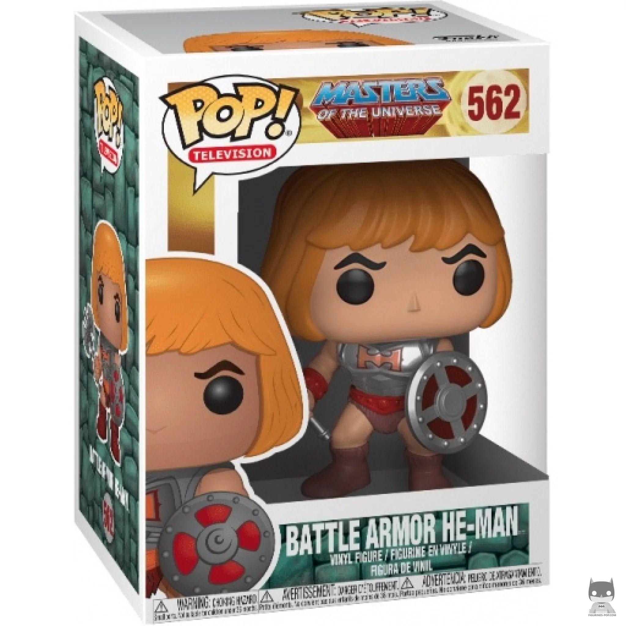 He-Man with Battle Armor Funko Pop! figure in its box