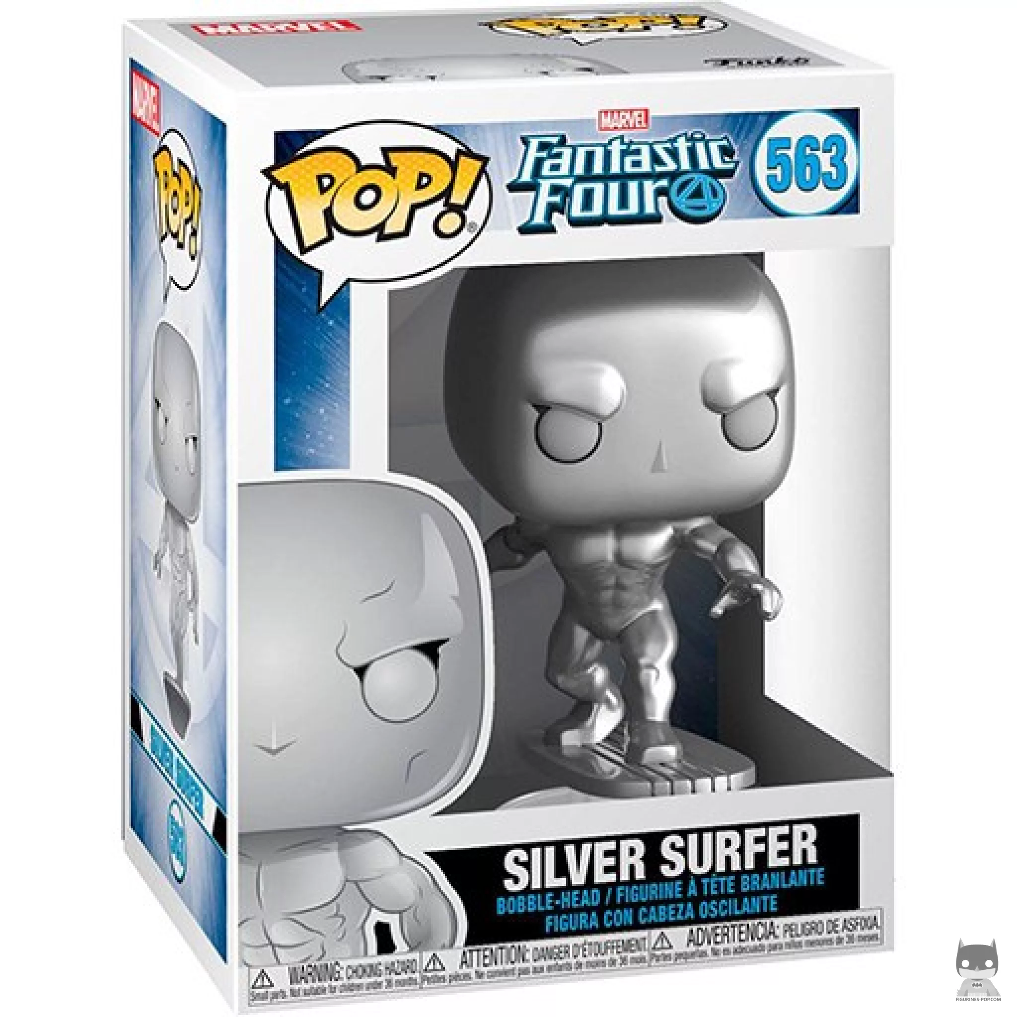 Silver Surfer Funko Pop! figure in its box