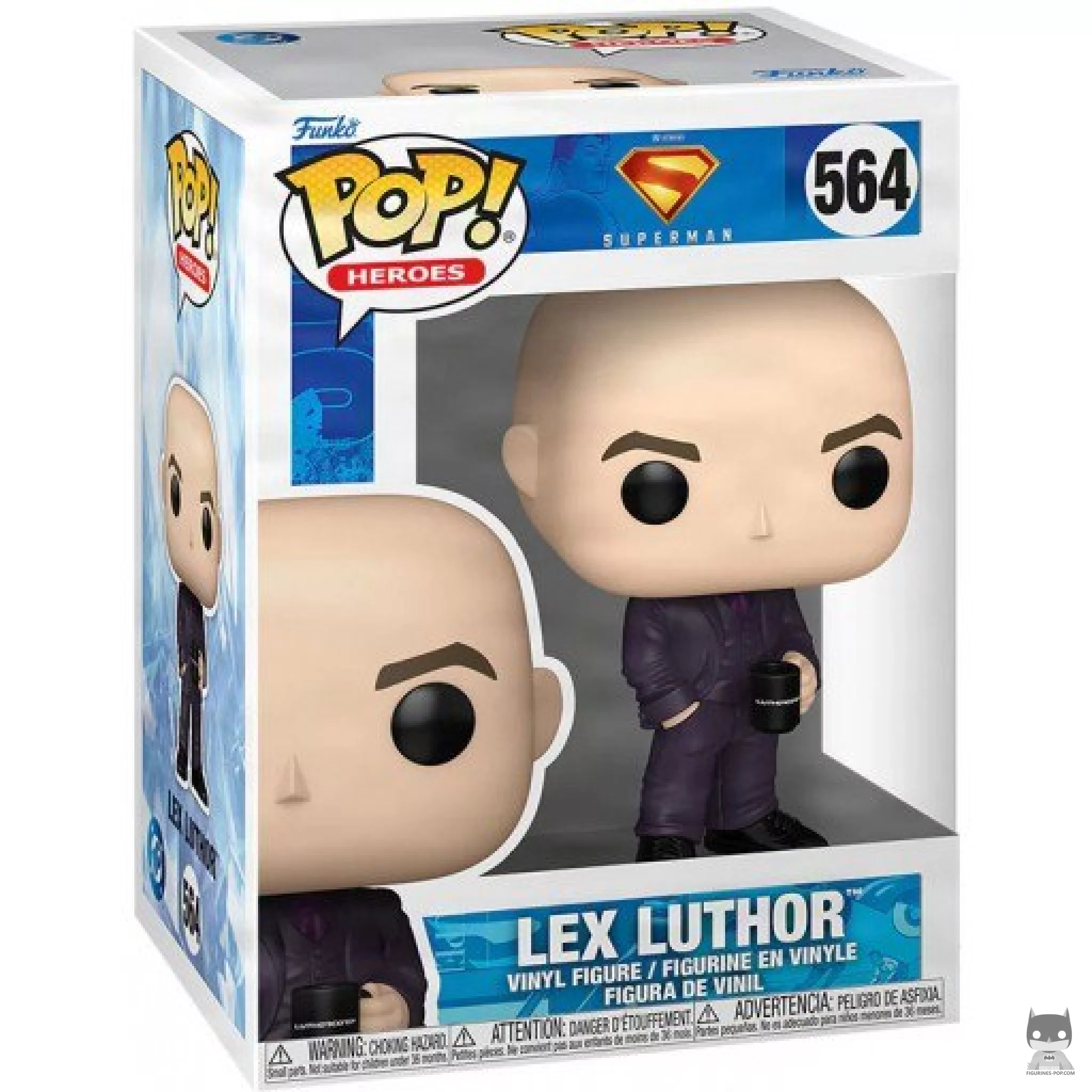 Lex Luthor Funko Pop! figure in its box