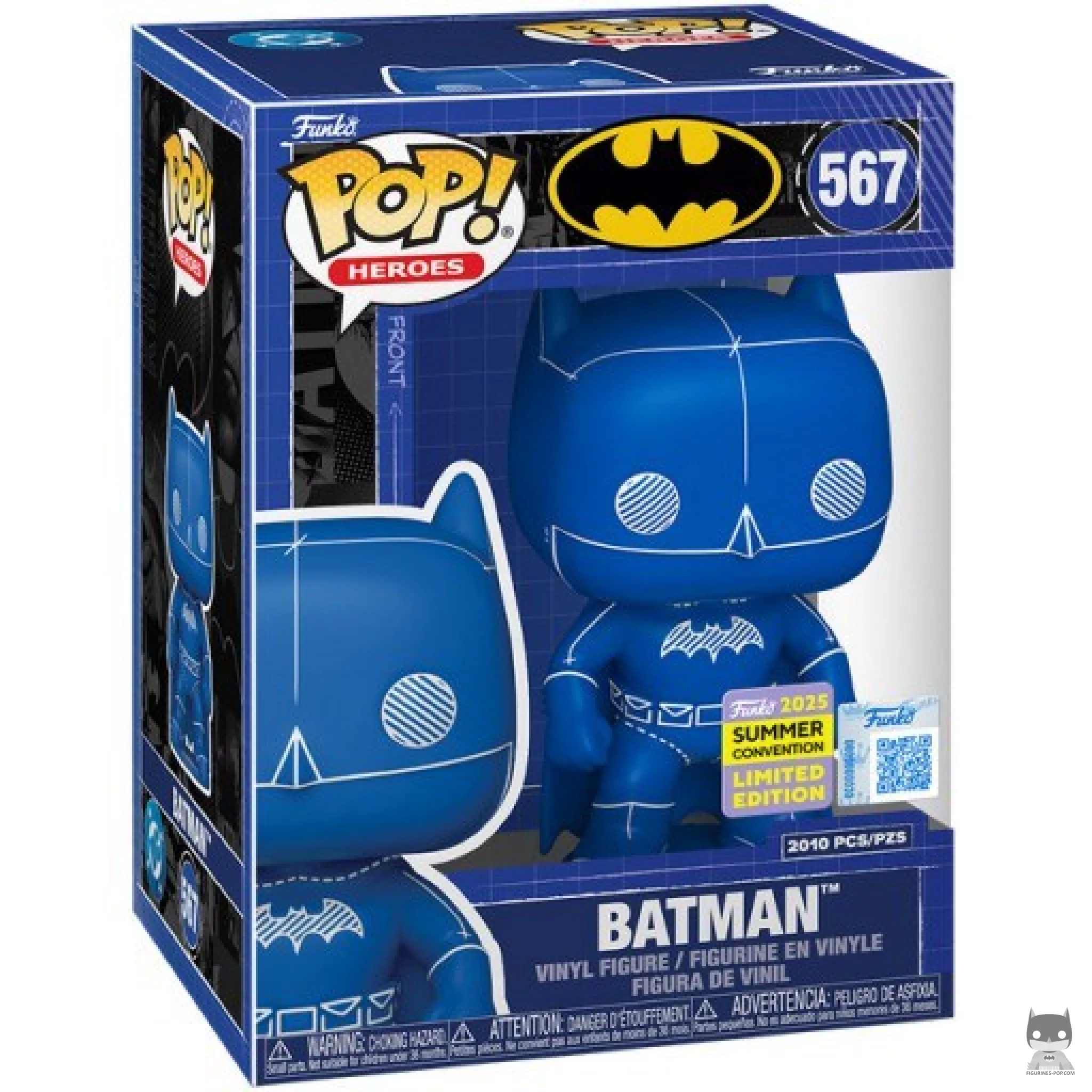 Batman (Blue) Funko Pop! figure in its box