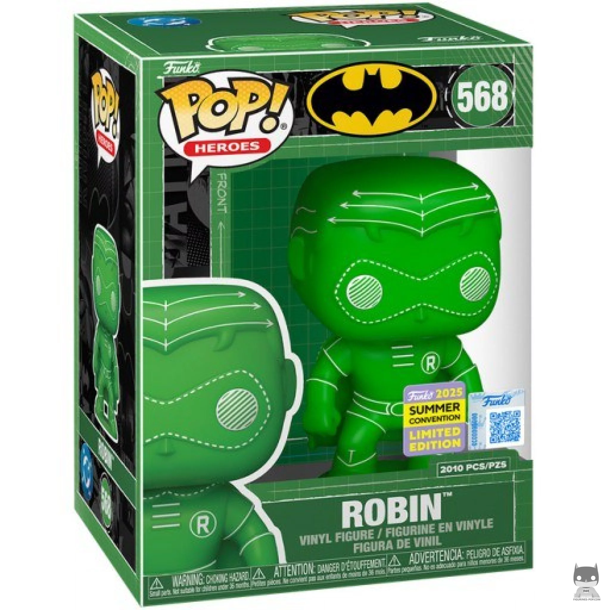 Robin (Green) Funko Pop! figure in its box