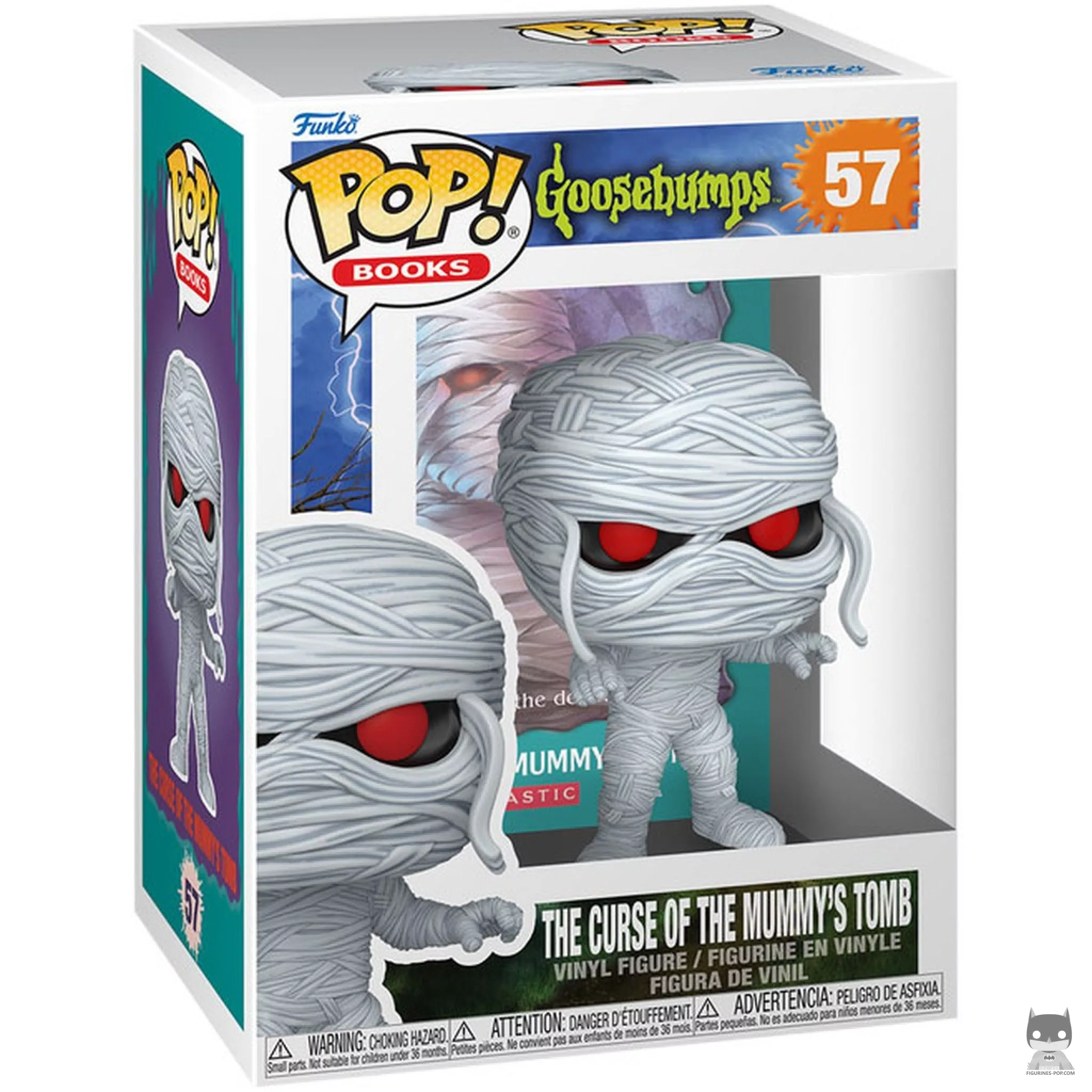 The Curse of the Mummy's Tomb Funko Pop! figure in its box