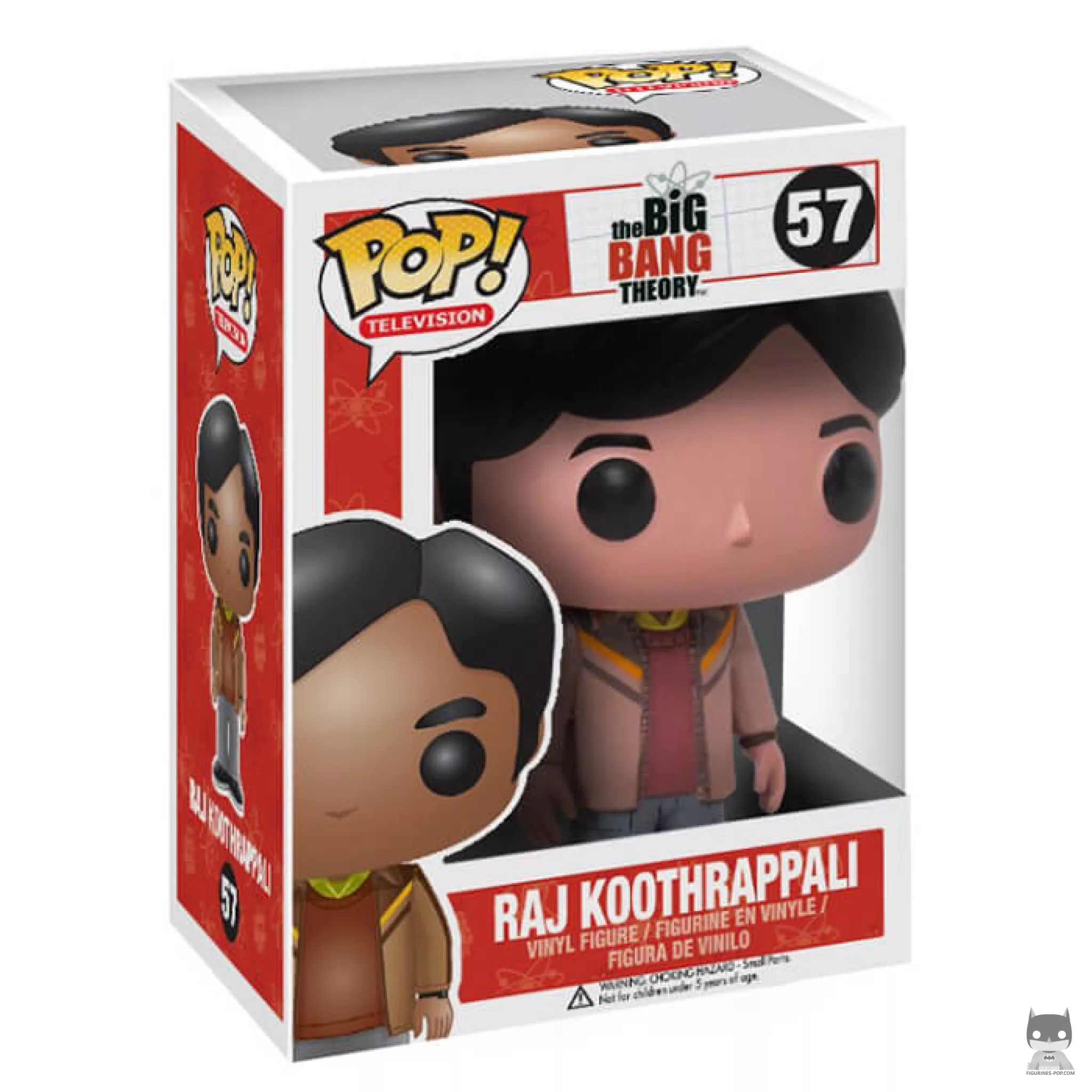Raj Koothrappali Funko Pop! figure in its box