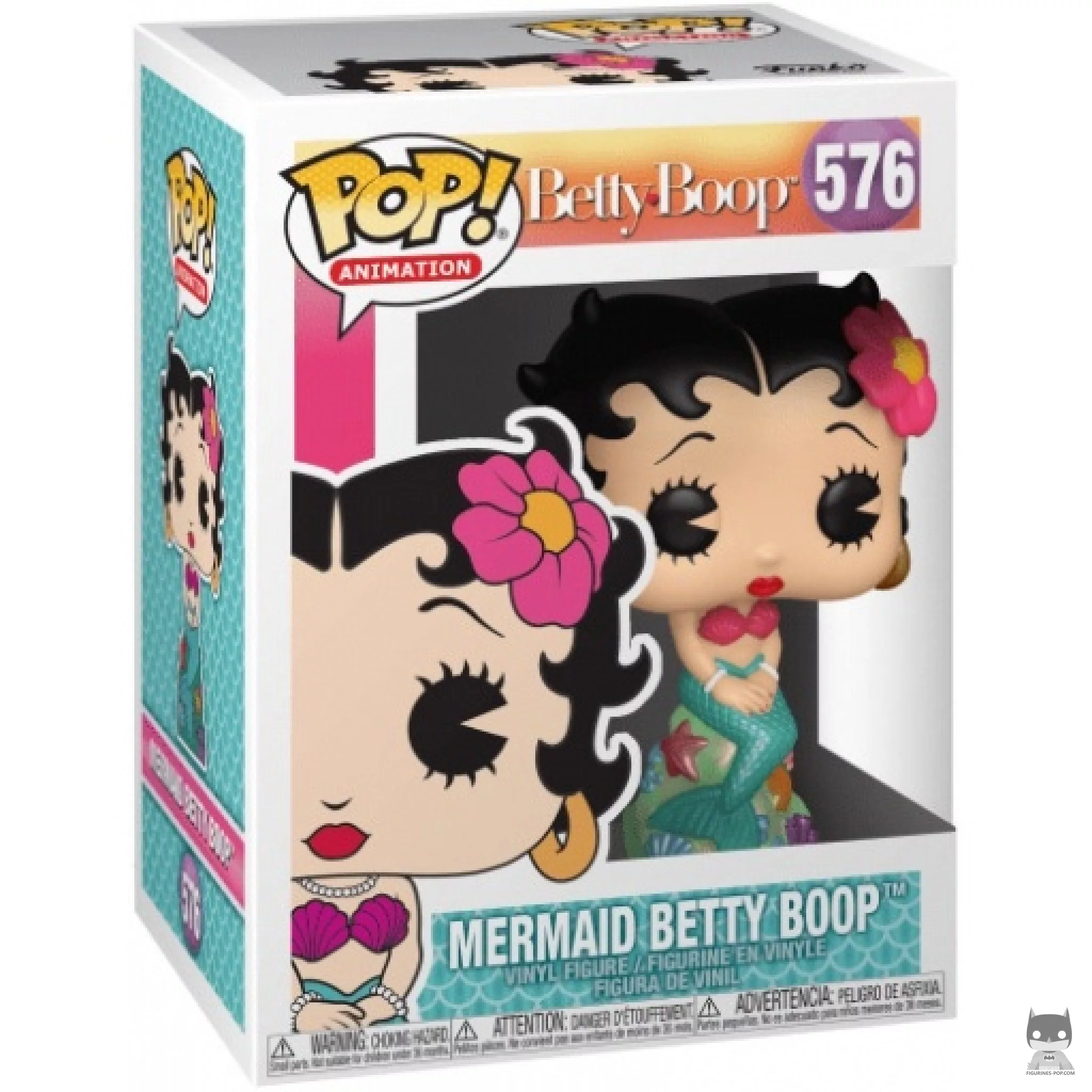 Mermaid Betty Boop Funko Pop! figure in its box